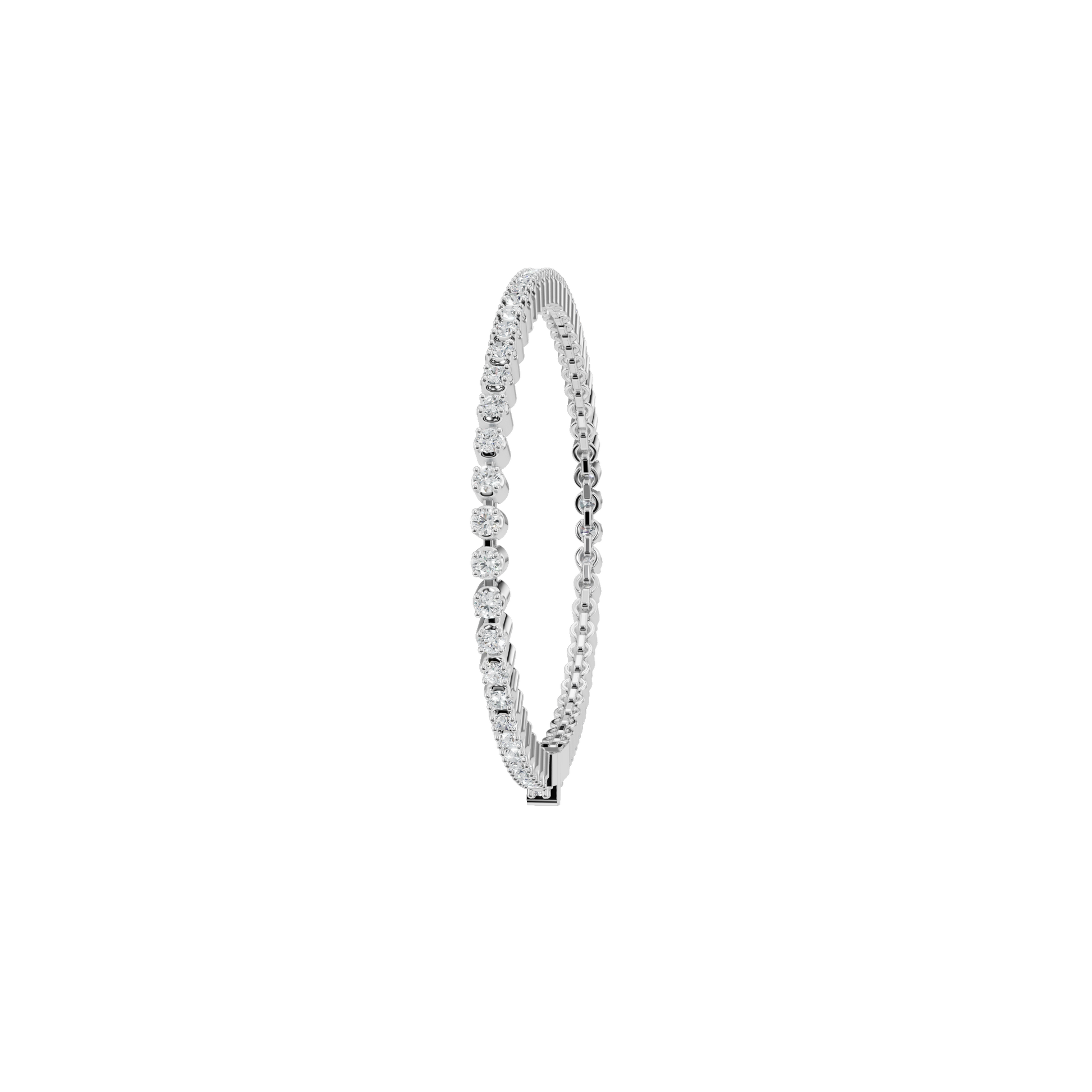 Fine Round Diamond Tennis Bracelet for Daily Wear