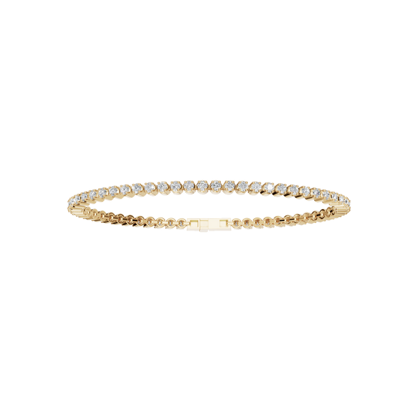Fine Round Diamond Tennis Bracelet for Daily Wear