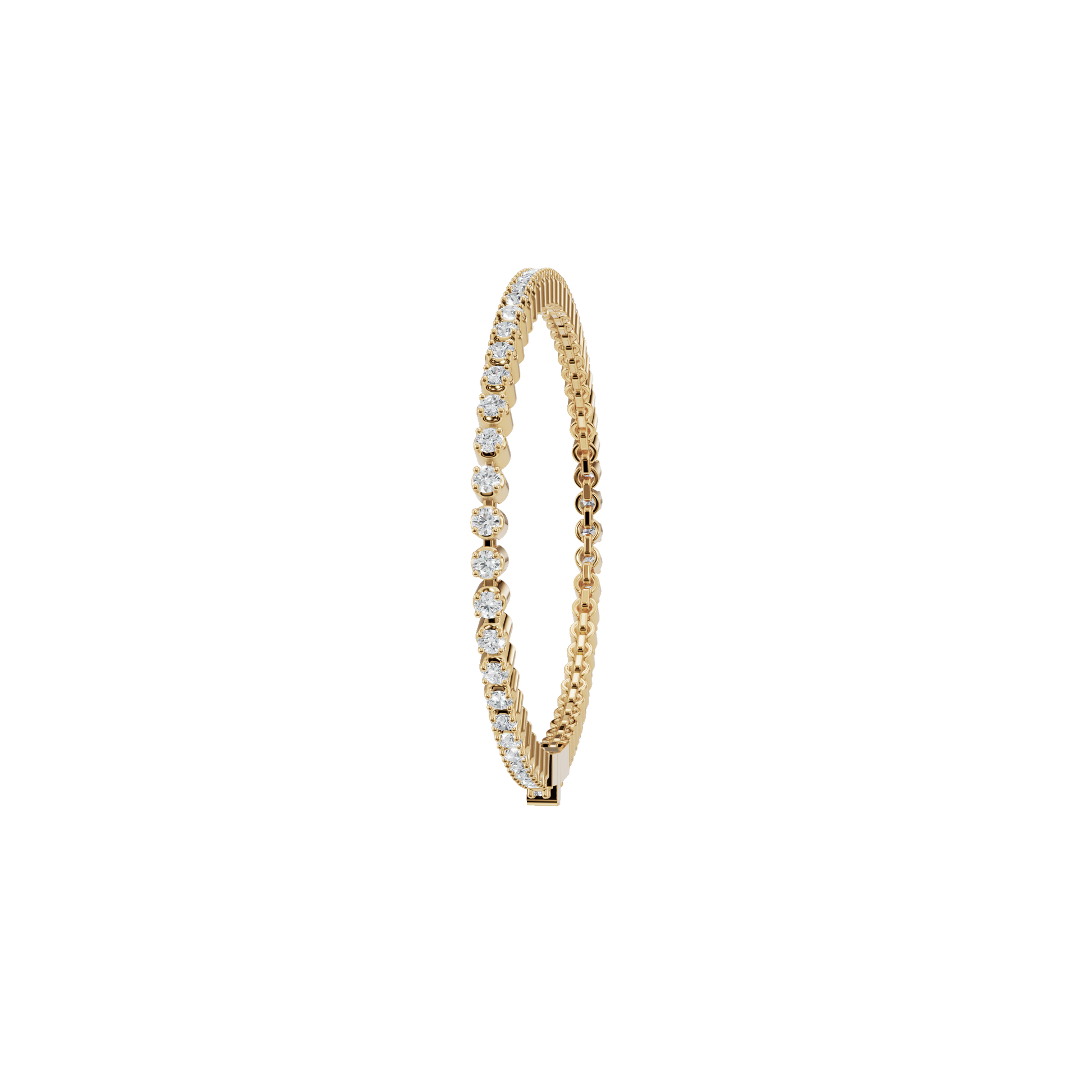 Fine Round Diamond Tennis Bracelet for Daily Wear