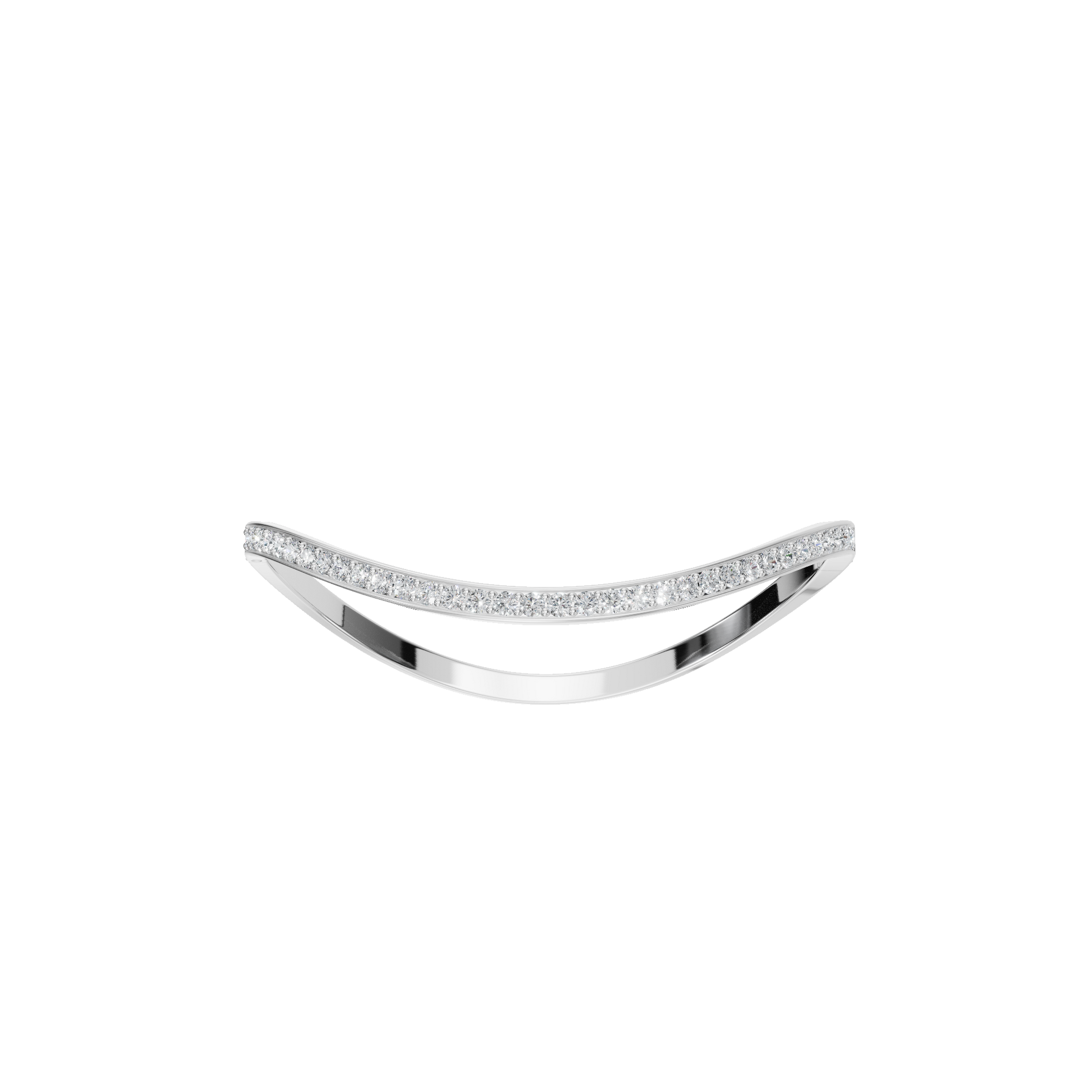 Timeless Pave Diamond Gold Open Bangle – Sophisticated Gift for Her