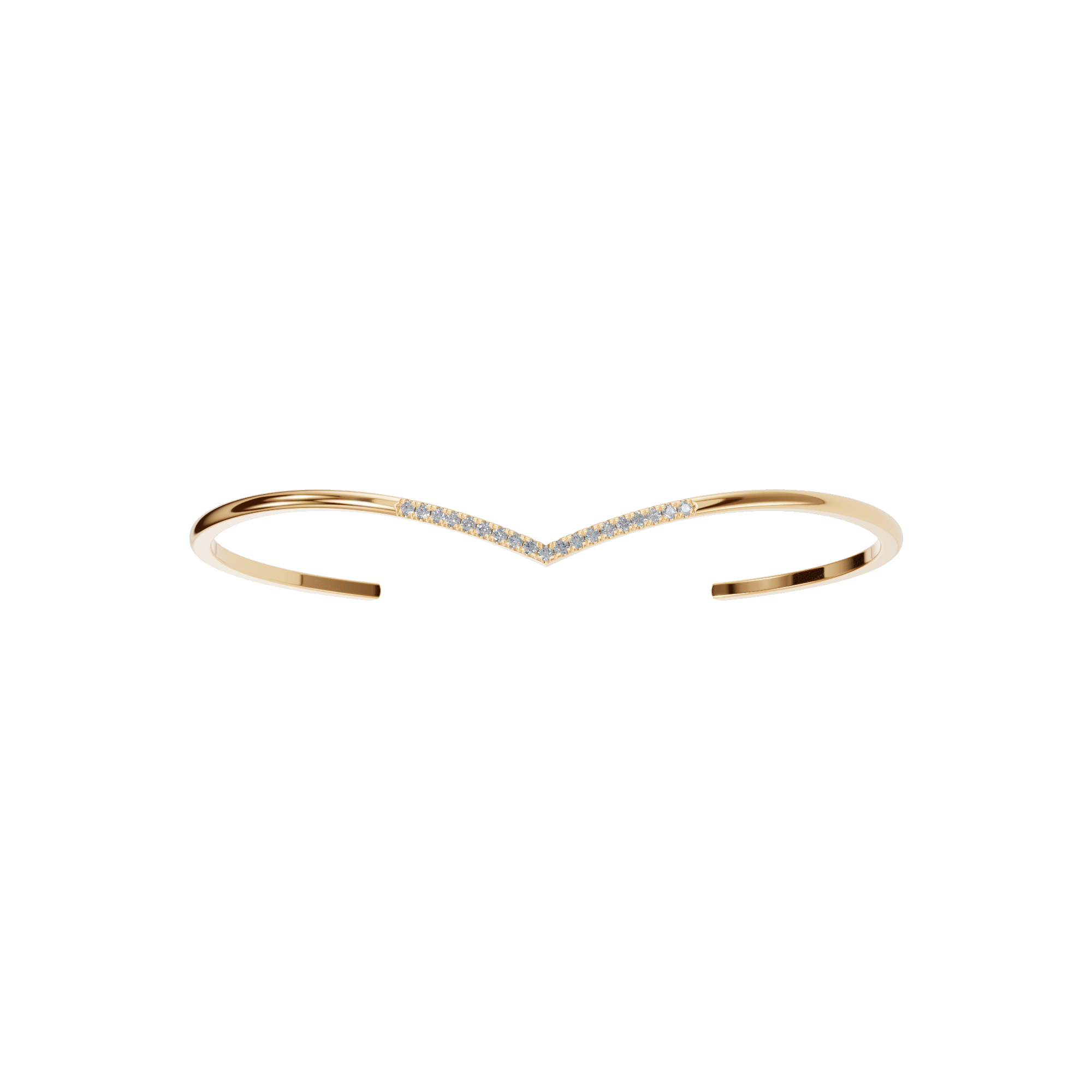Lab Grown Diamond Open Bangle Bracelet – Perfect Valentine’s Day