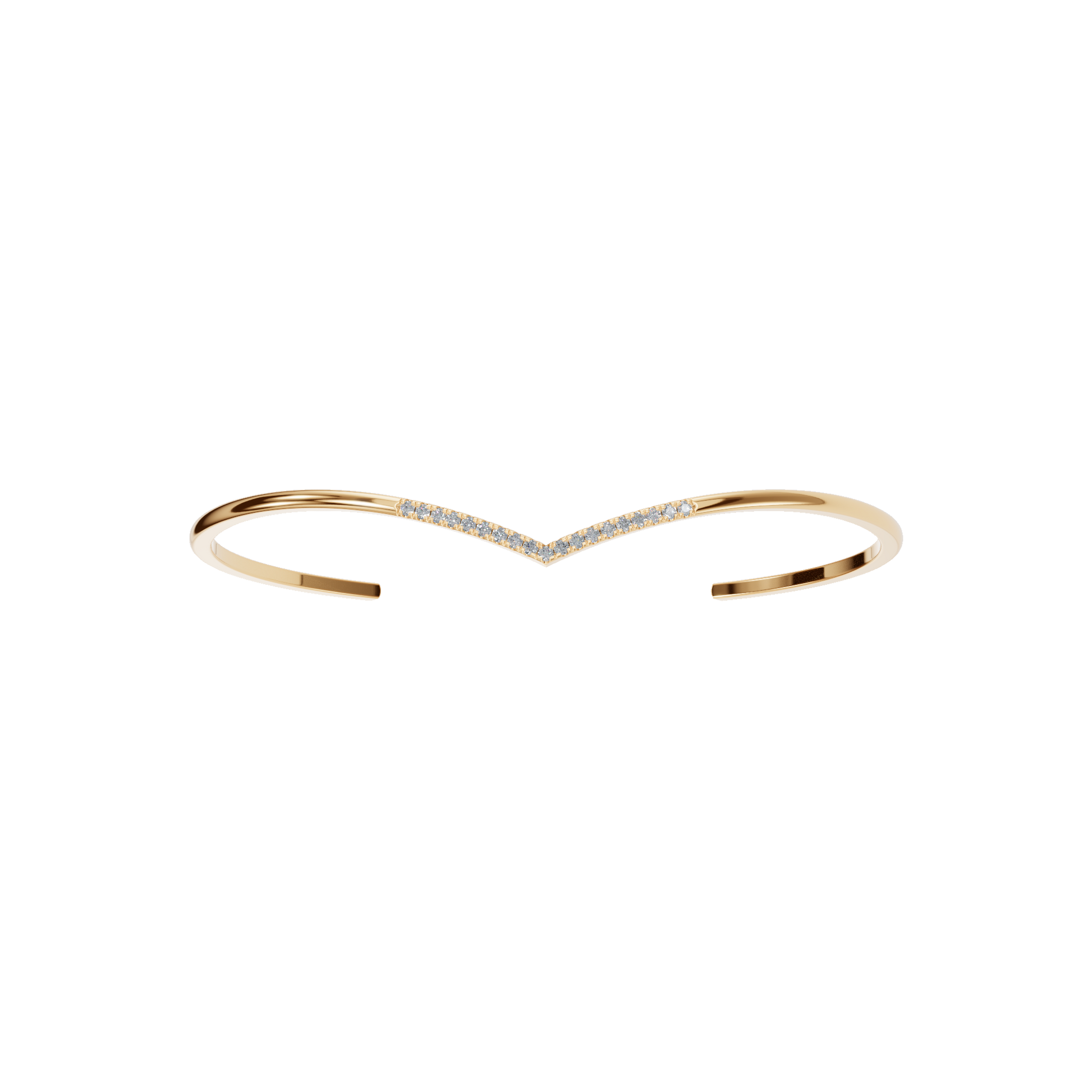 Lab Grown Diamond Open Bangle Bracelet – Perfect Valentine’s Day