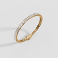 Emerald Cut Diamond Eternity Tennis Bracelet in Solid Gold