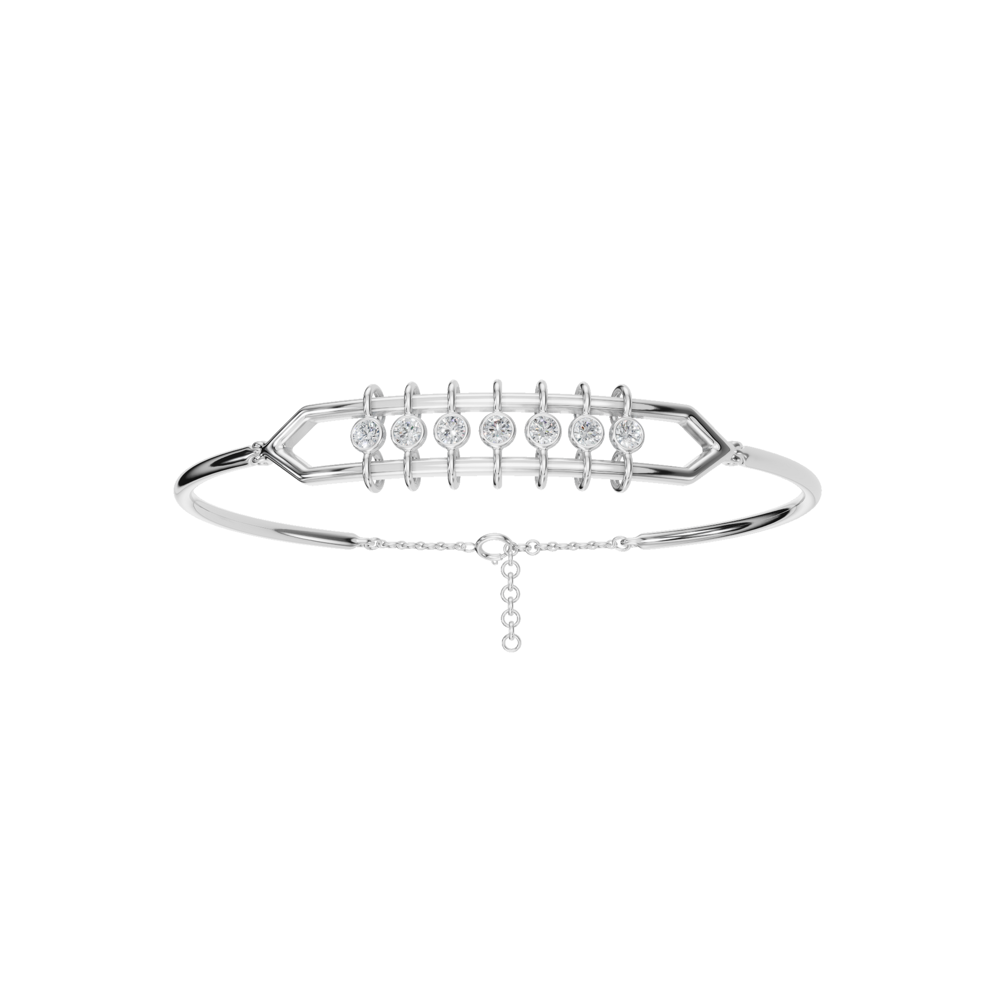 Minimalist Lab Grown Diamond Bar Bracelet - Graduation Gift