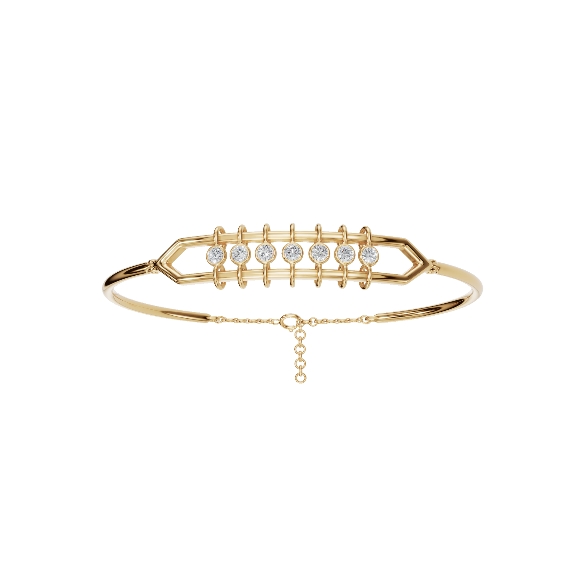 Minimalist Lab Grown Diamond Bar Bracelet - Graduation Gift