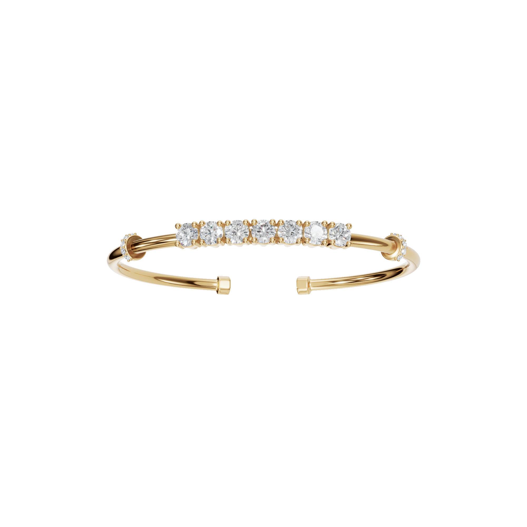 Everyday Luxe Open Lab Grown Diamond Cuff Bracelet