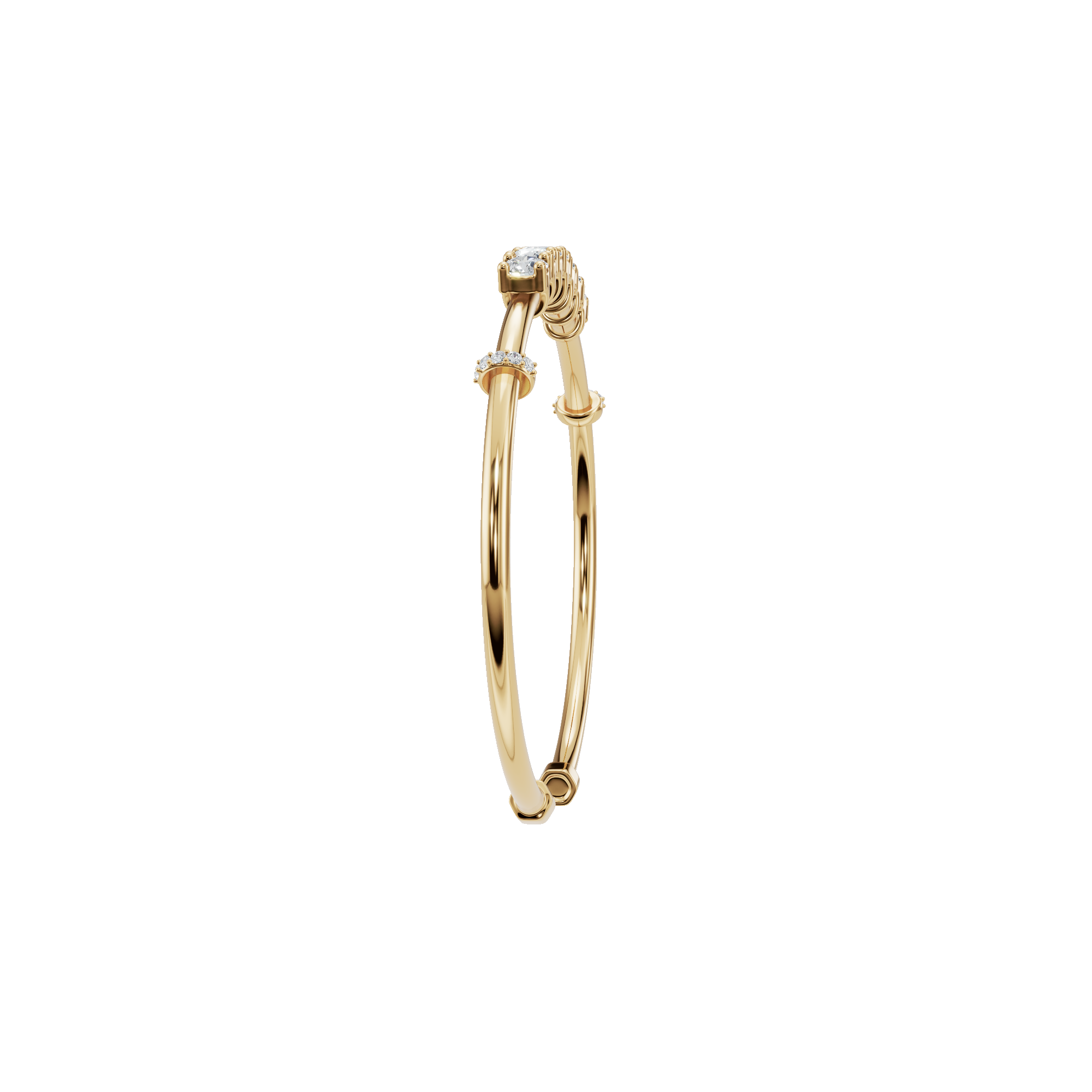Everyday Luxe Open Lab Grown Diamond Cuff Bracelet