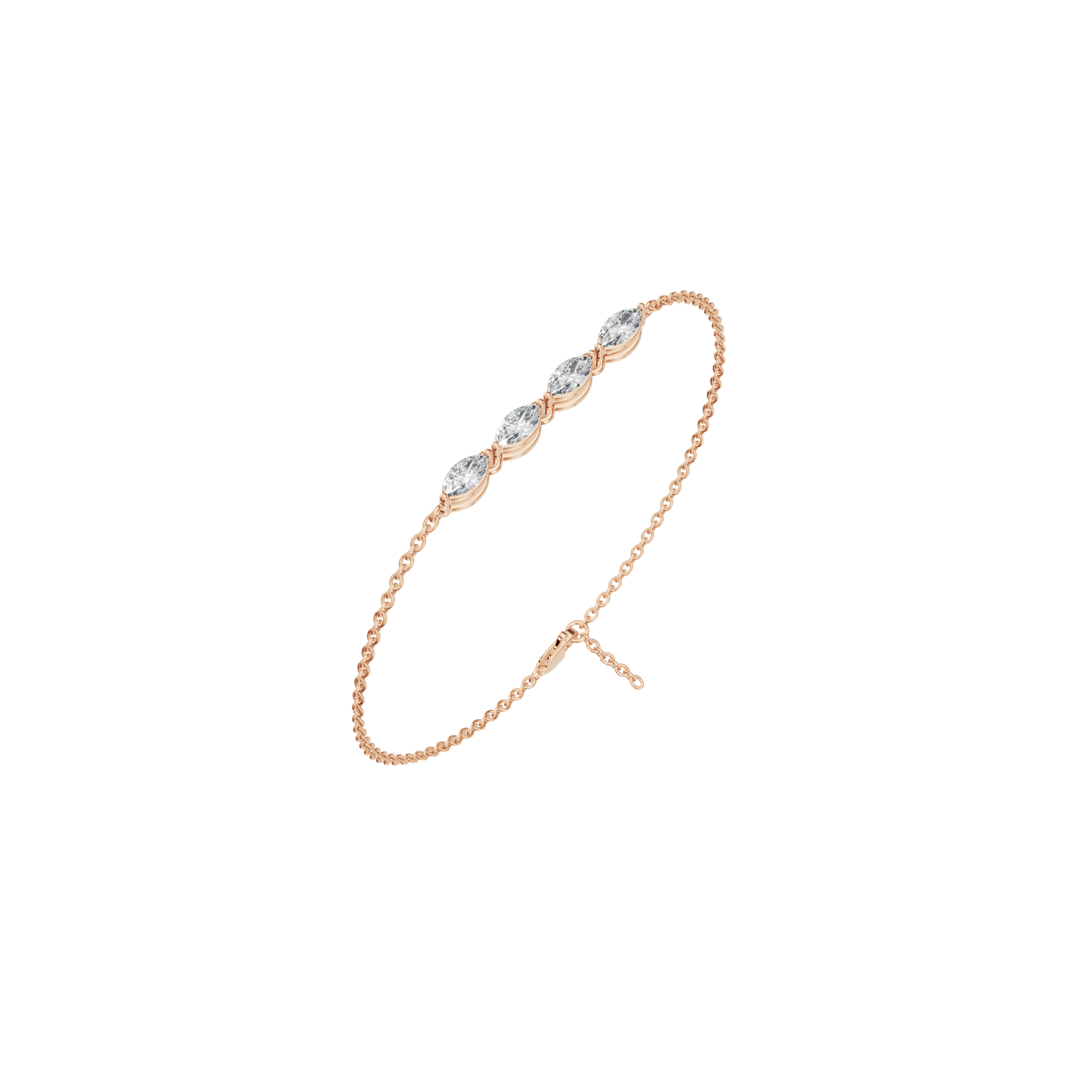 Marquise Glow Lab Grown Diamond Bezel Bracelet