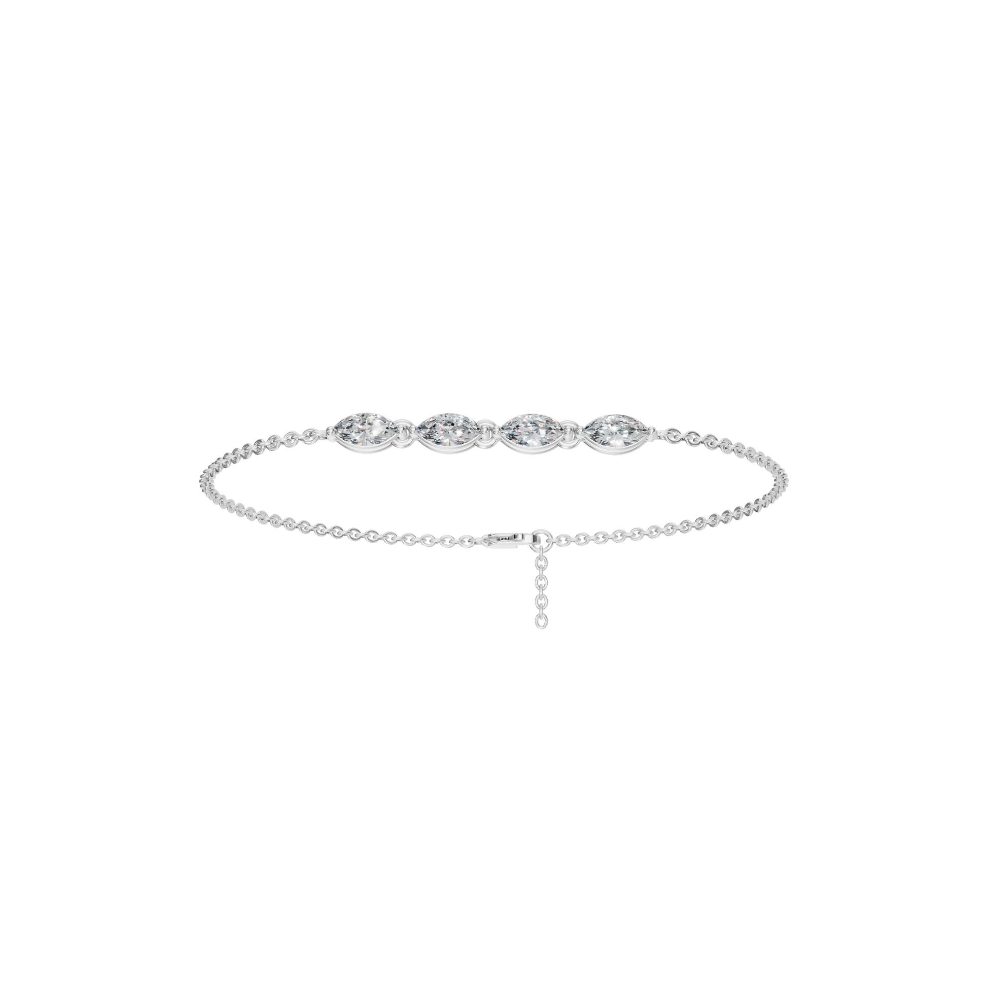 Marquise Glow Lab Grown Diamond Bezel Bracelet