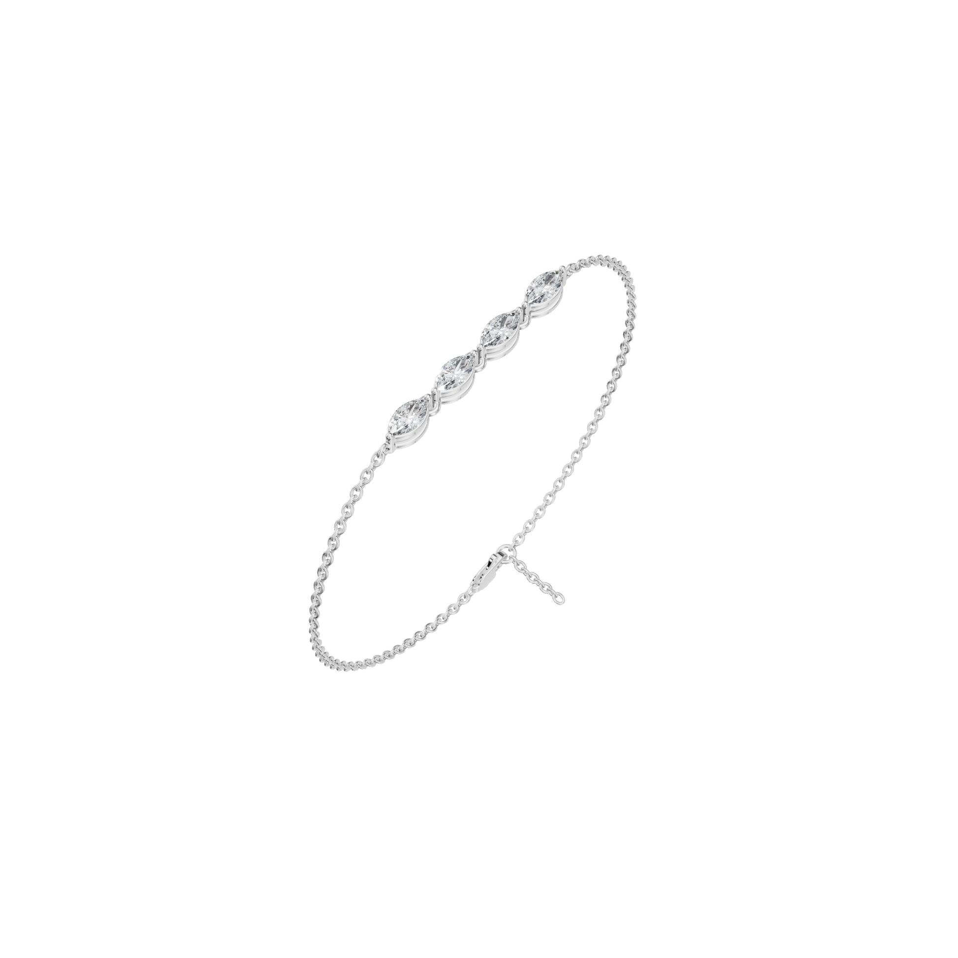 Marquise Glow Lab Grown Diamond Bezel Bracelet