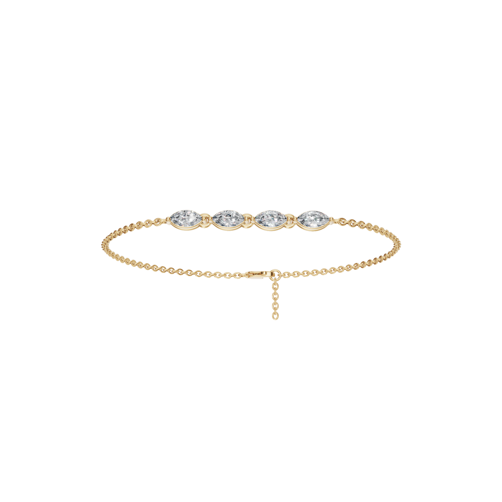 Marquise Glow Lab Grown Diamond Bezel Bracelet