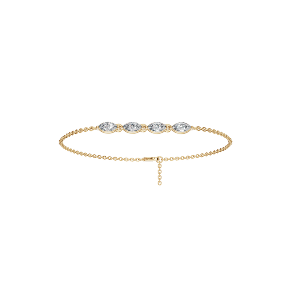 Marquise Glow Lab Grown Diamond Bezel Bracelet