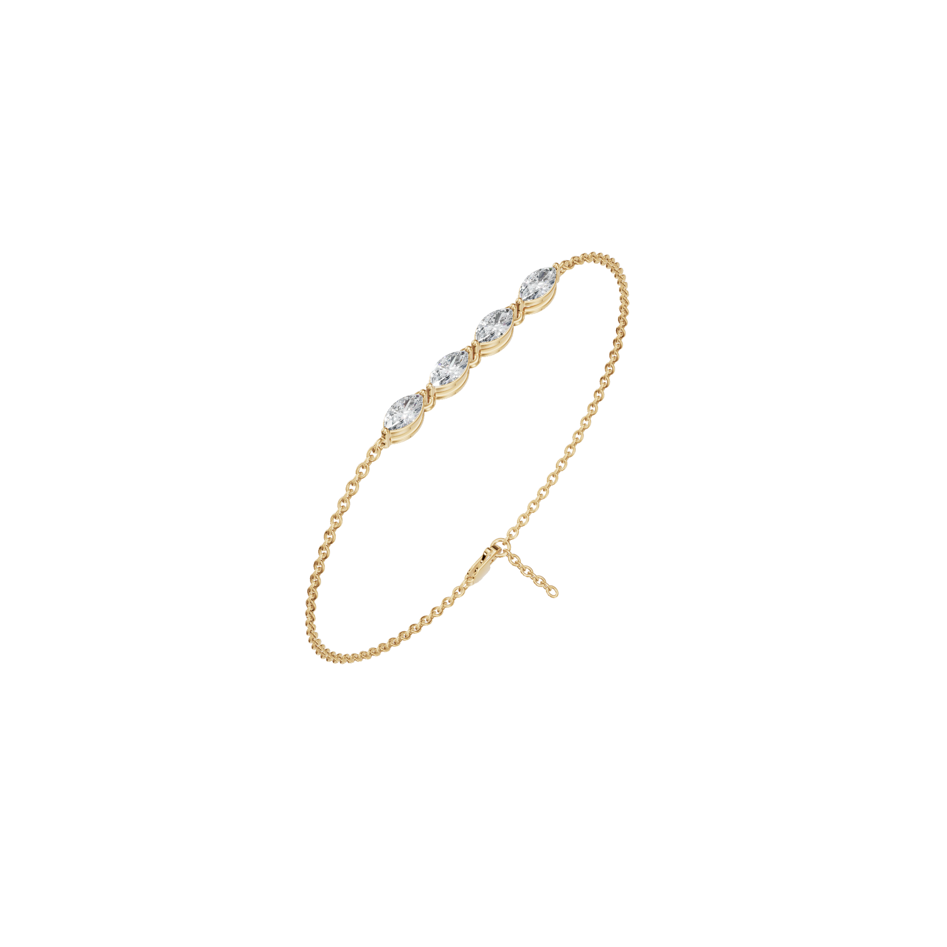 Marquise Glow Lab Grown Diamond Bezel Bracelet