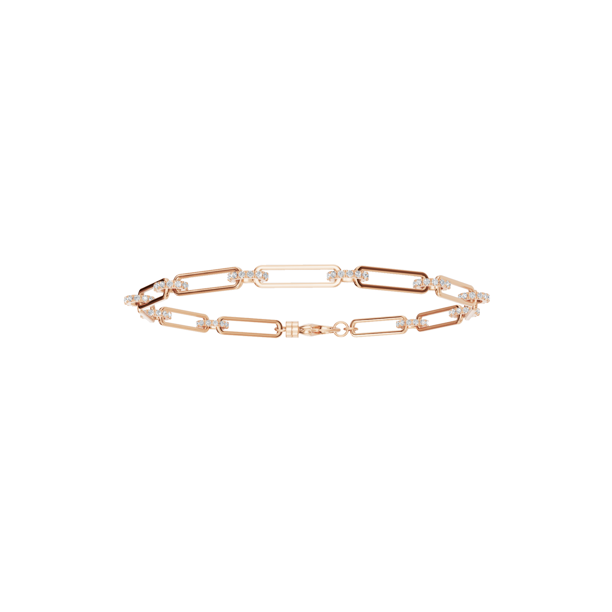 Luminous Link Diamond Gold Chain Bracelet for Everyday Luxury