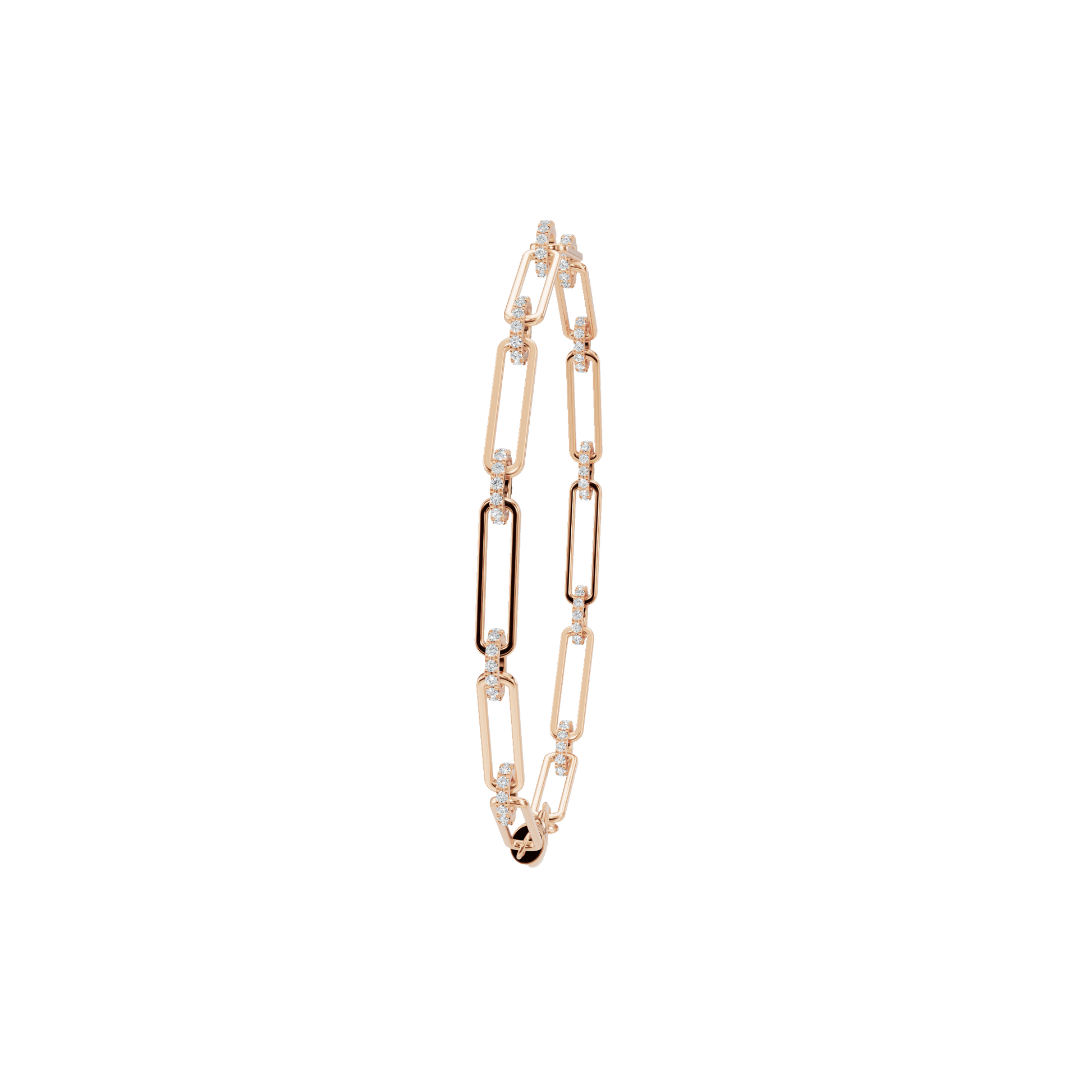 Luminous Link Diamond Gold Chain Bracelet for Everyday Luxury