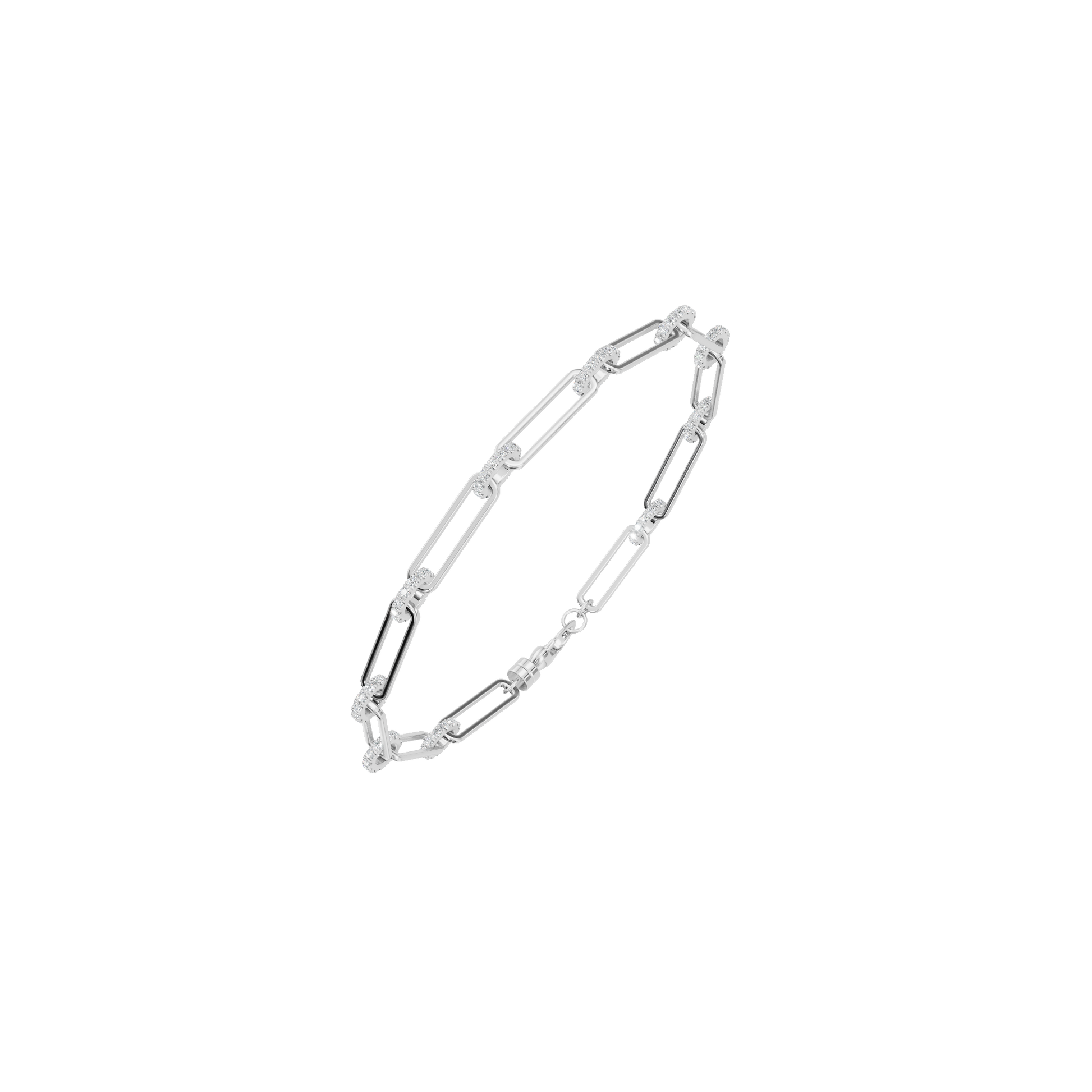 Luminous Link Diamond Gold Chain Bracelet for Everyday Luxury