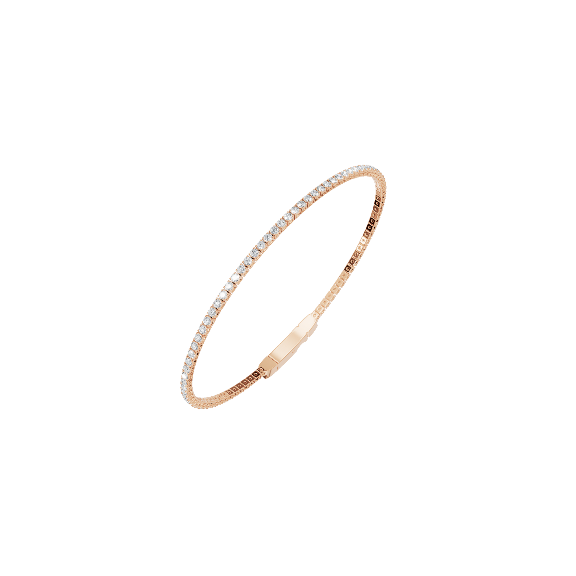 1.50 CTW Round Diamond Tennis Bracelet for Women in Solid Gold