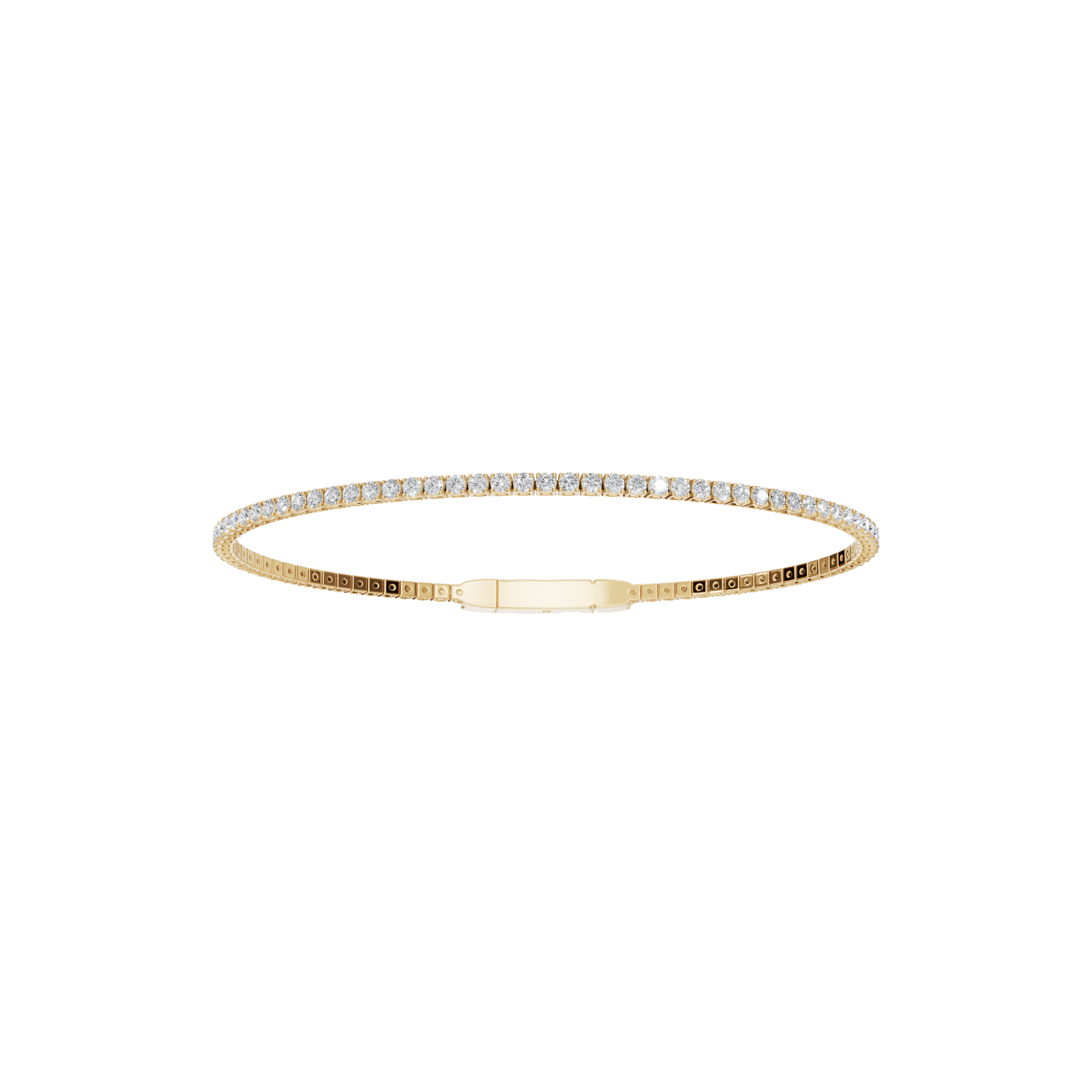 1.50 CTW Round Diamond Tennis Bracelet for Women in Solid Gold