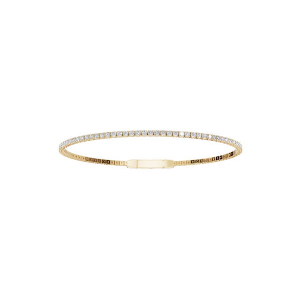 1.53 CTW Round Diamond Tennis Bracelet for Women in Solid Gold