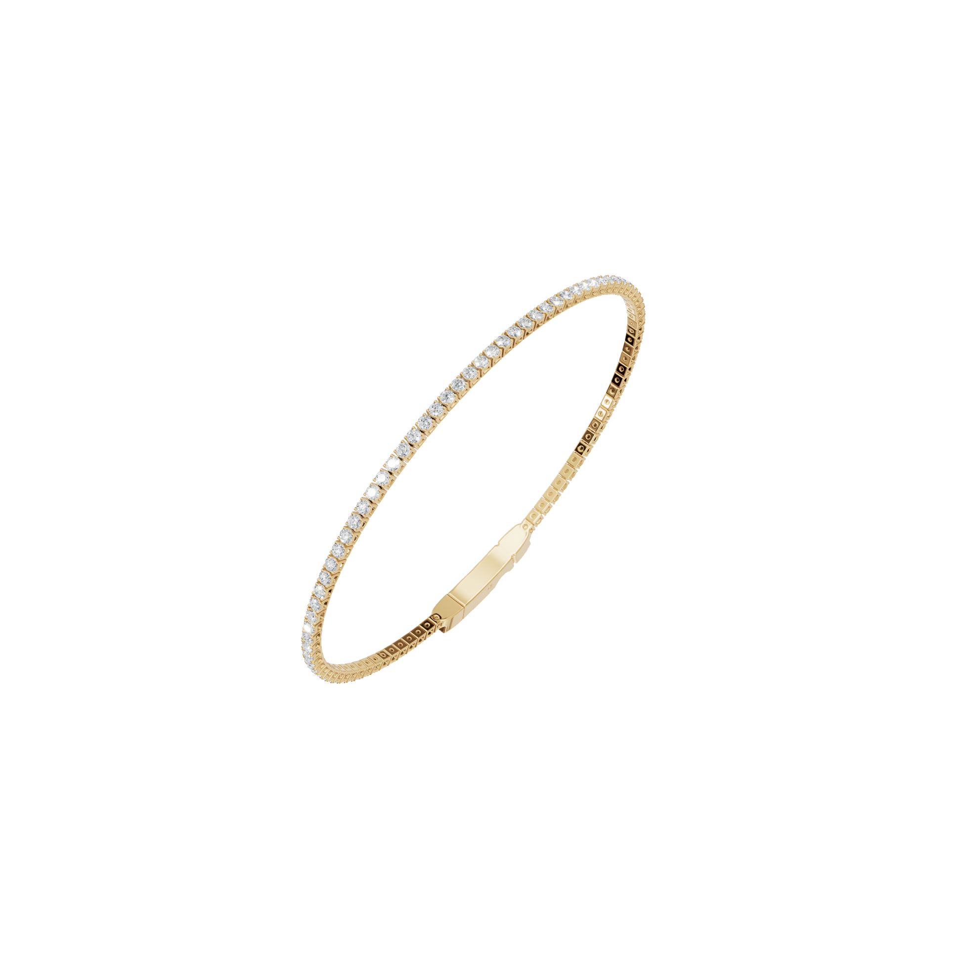 1.50 CTW Round Diamond Tennis Bracelet for Women in Solid Gold