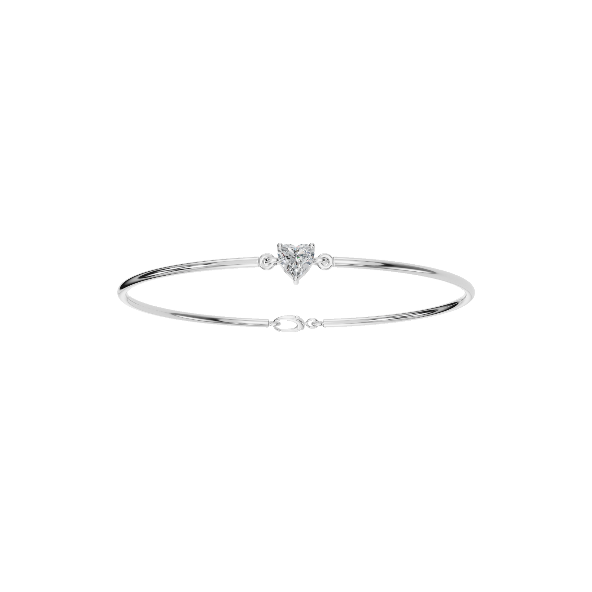 Aurora Heart Diamond Gold Bracelet – Elegant Spring