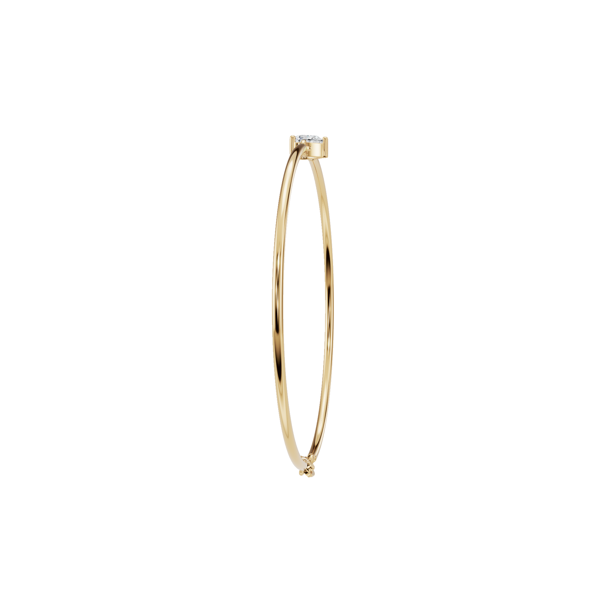 Aurora Heart Diamond Gold Bracelet – Elegant Spring