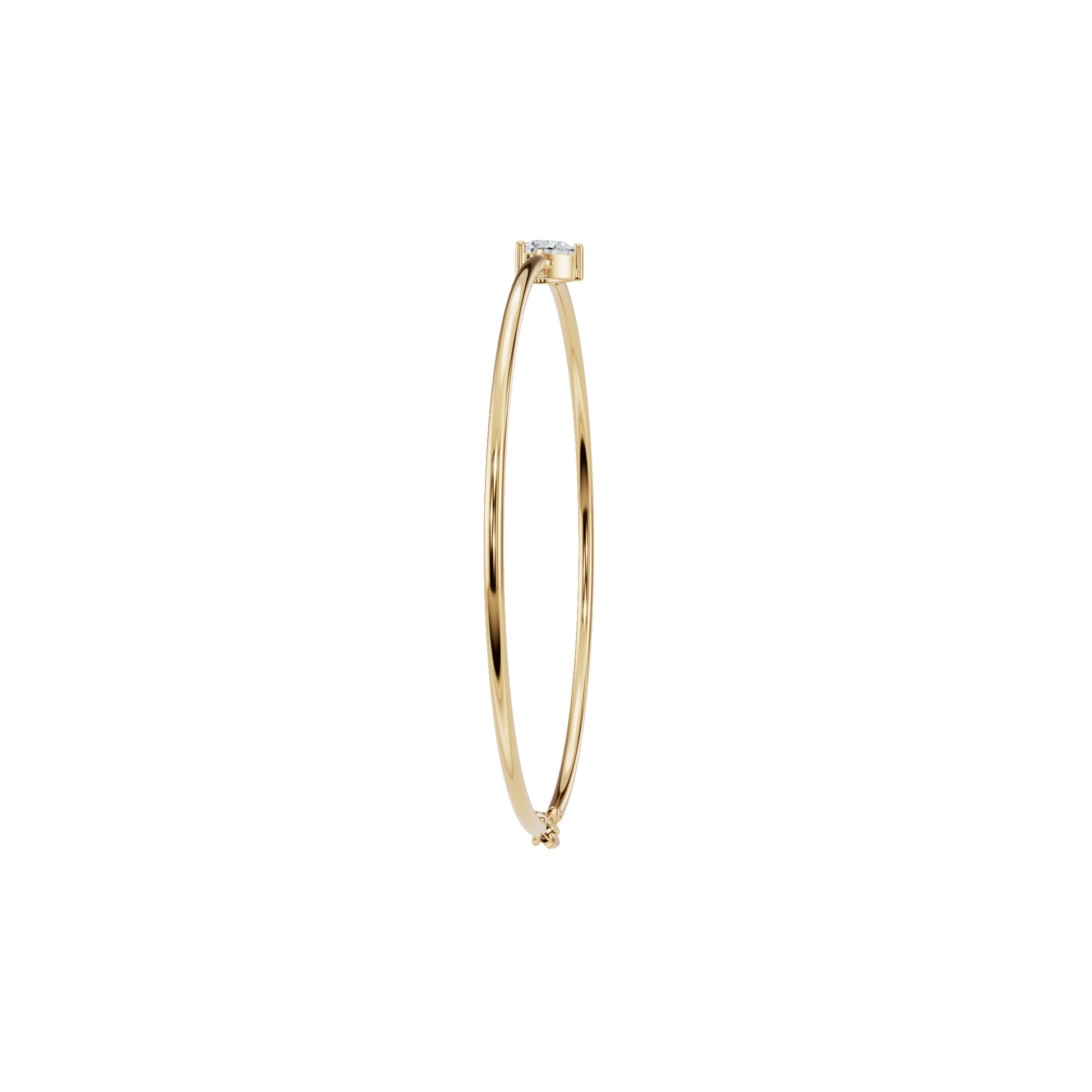Aurora Heart Diamond Gold Bracelet – Elegant Spring