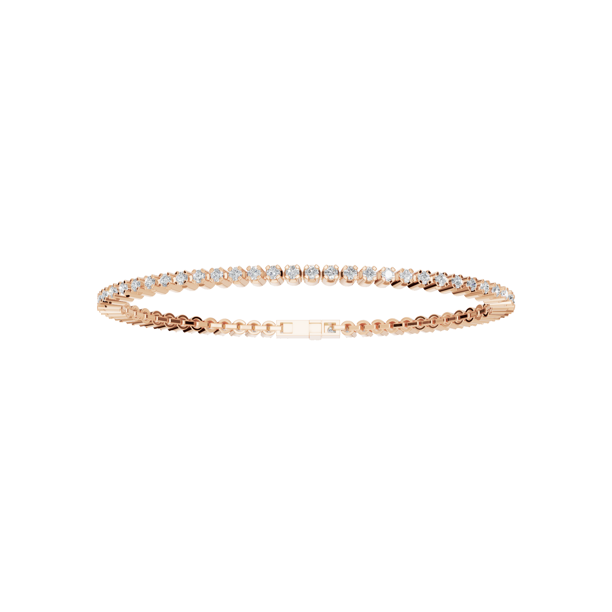 Everyday Round Lab Grown Diamond Tennis Bracelet