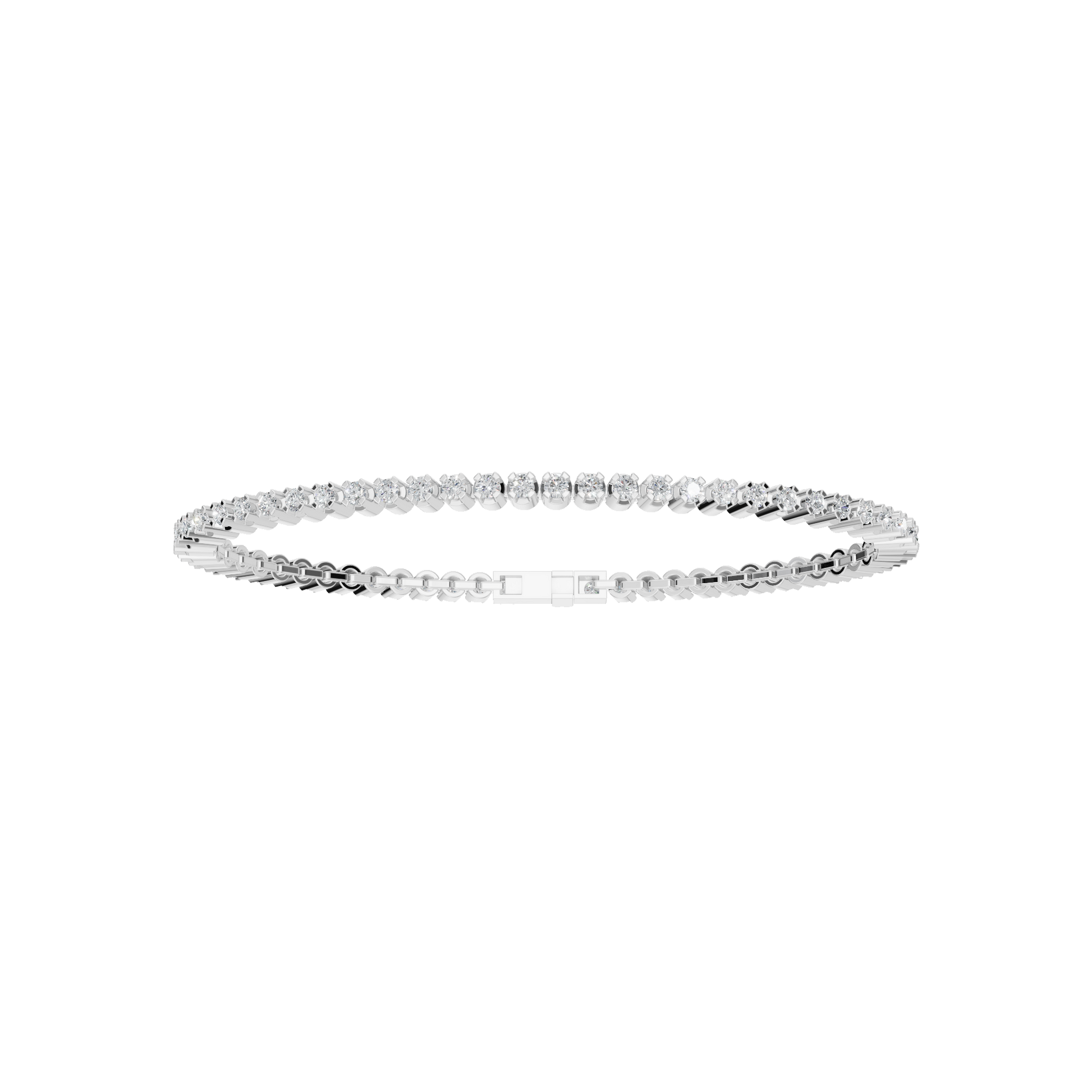 Everyday Round Lab Grown Diamond Tennis Bracelet