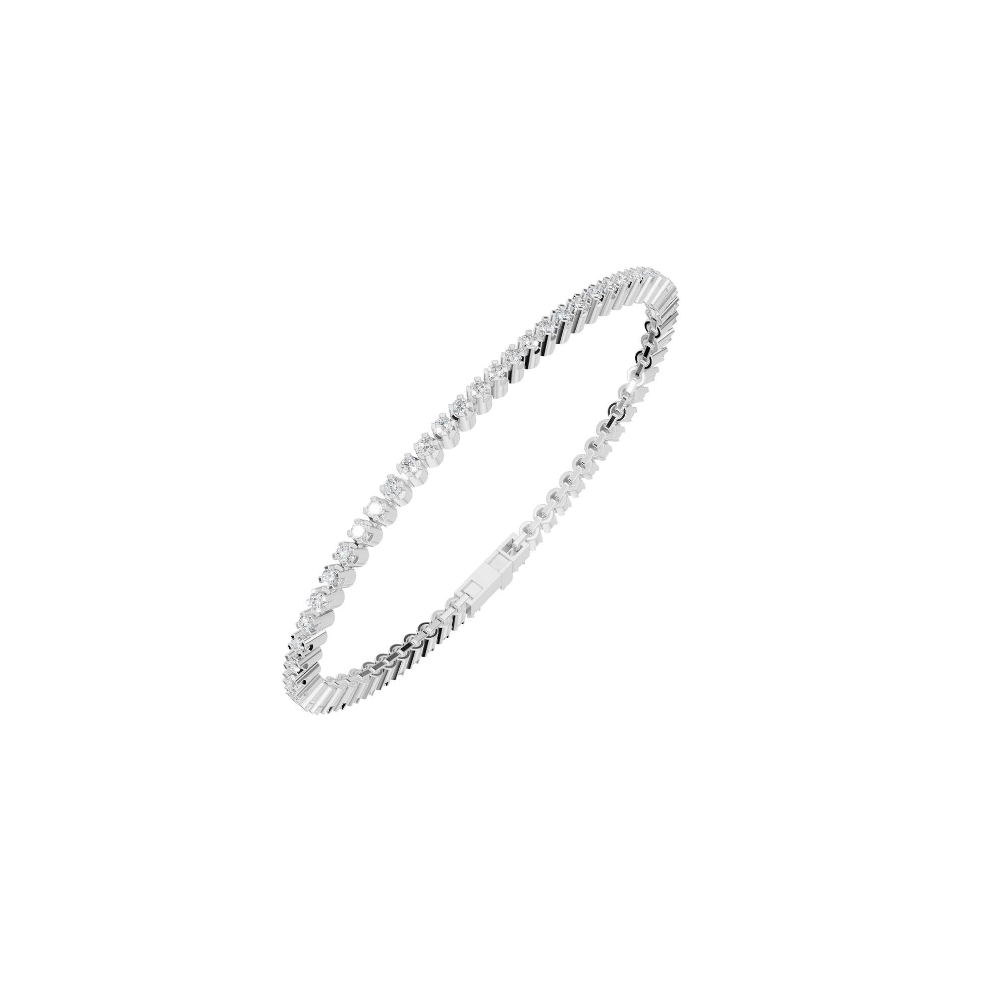 Everyday Round Lab Grown Diamond Tennis Bracelet