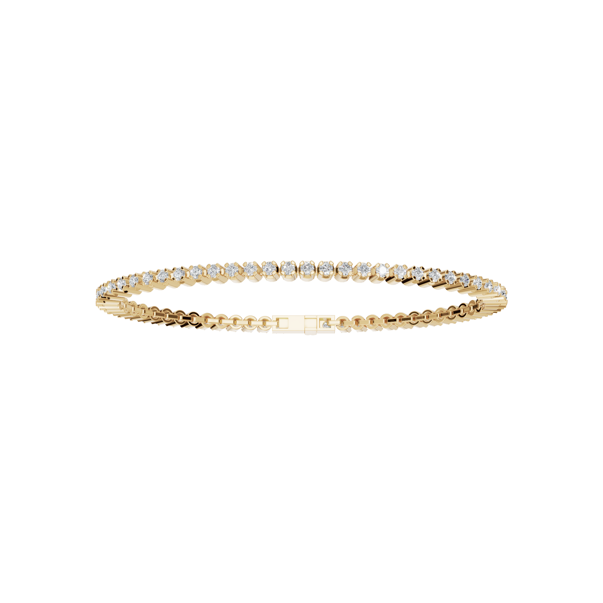 Everyday Round Lab Grown Diamond Tennis Bracelet