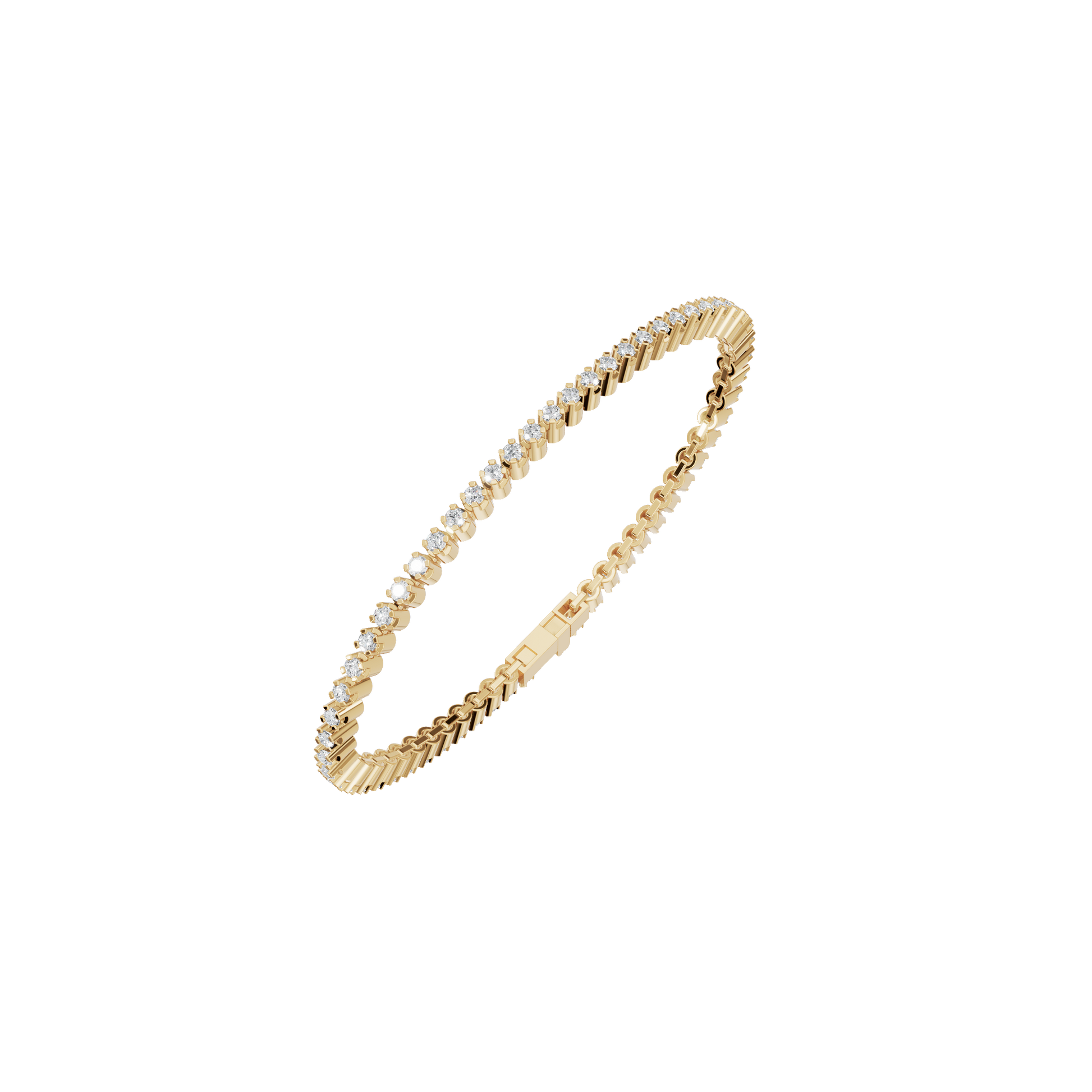 Everyday Round Lab Grown Diamond Tennis Bracelet