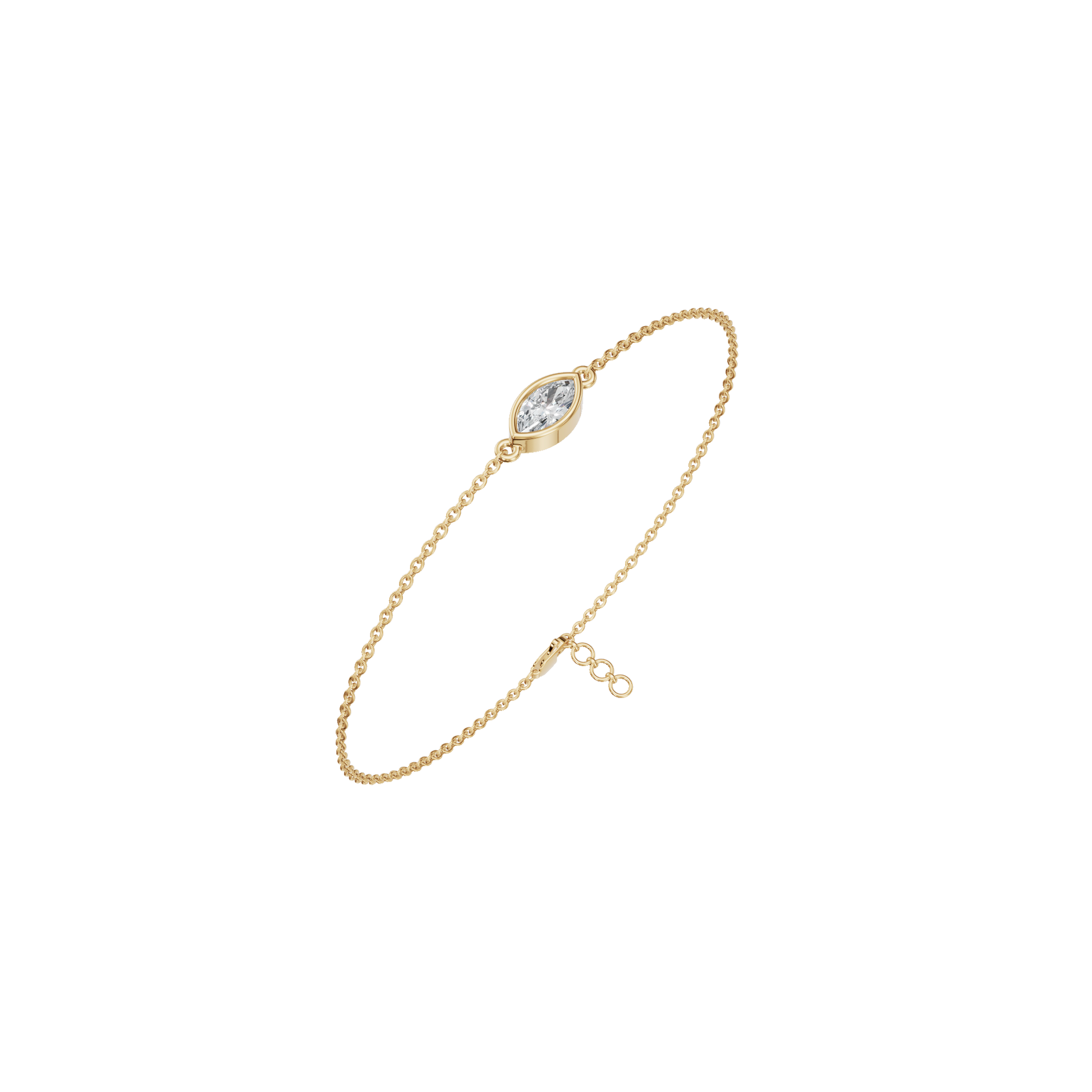 Spring Festival Special – Minimal Marquise Lab Grown Diamond Chain Bracelet