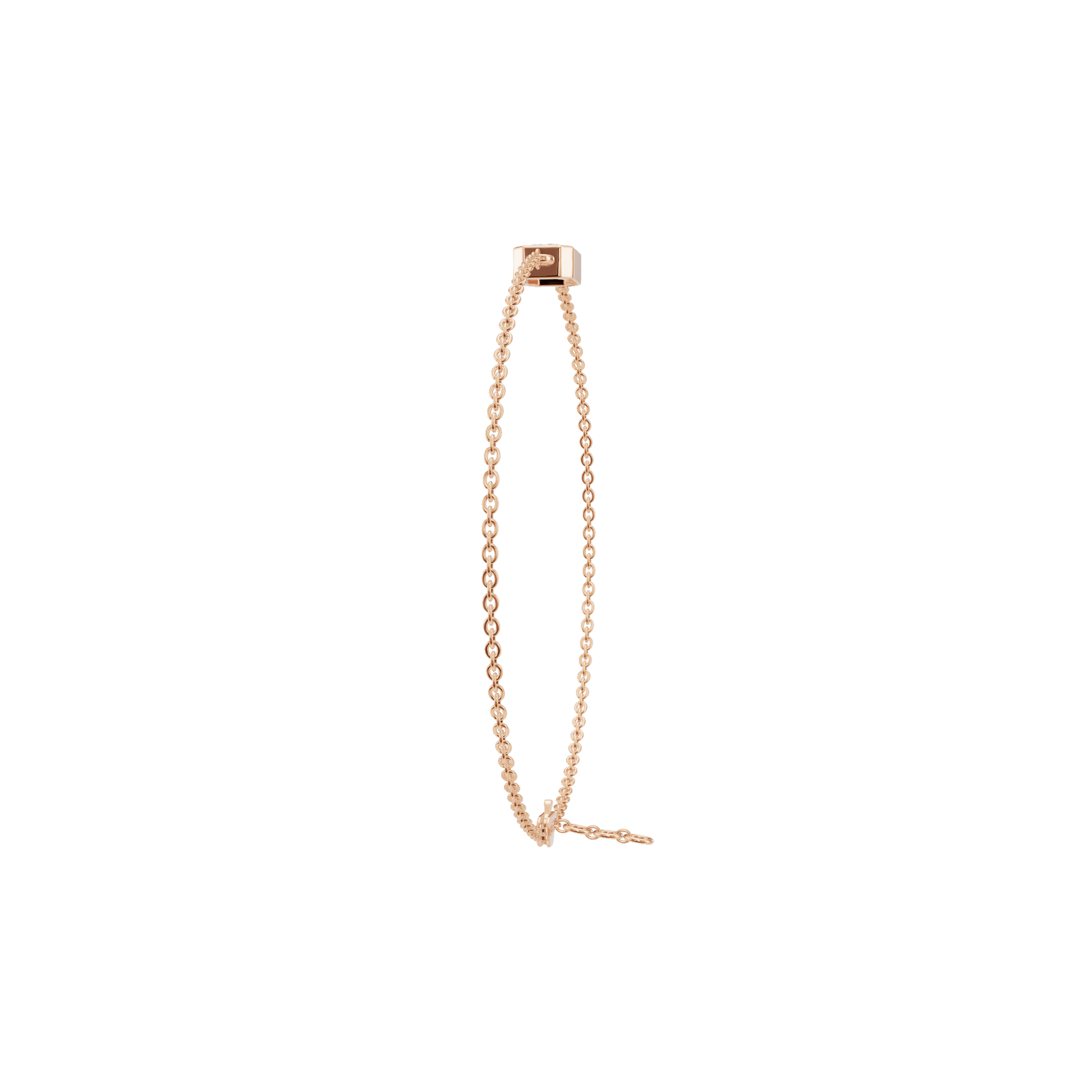 Emerald-Cut Solitaire Lab Grown Diamond Chain Bracelet