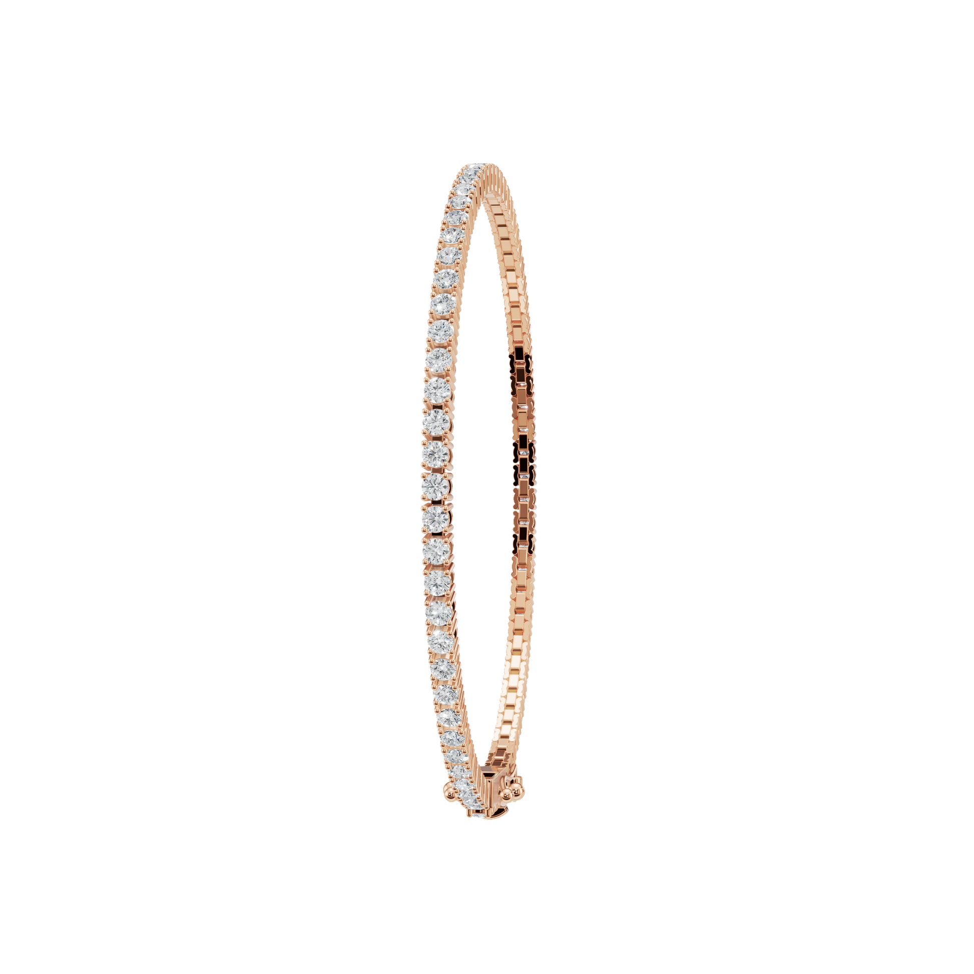 3.20 CTW Marquise Diamond Tennis Bracelet in Solid Gold for Women
