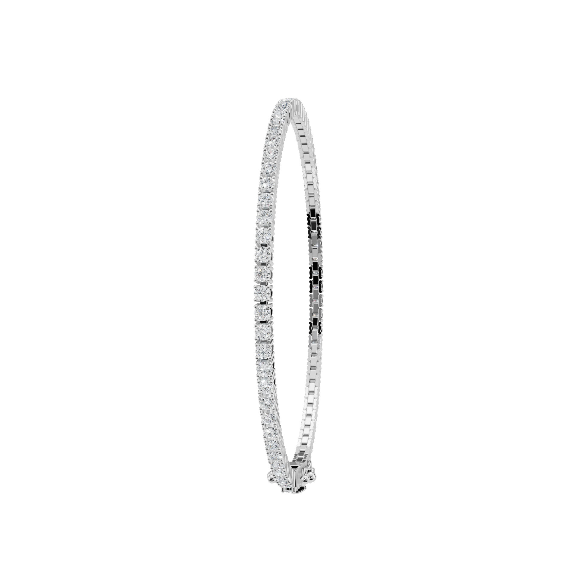 3.20 CTW Marquise Diamond Tennis Bracelet in Solid Gold for Women