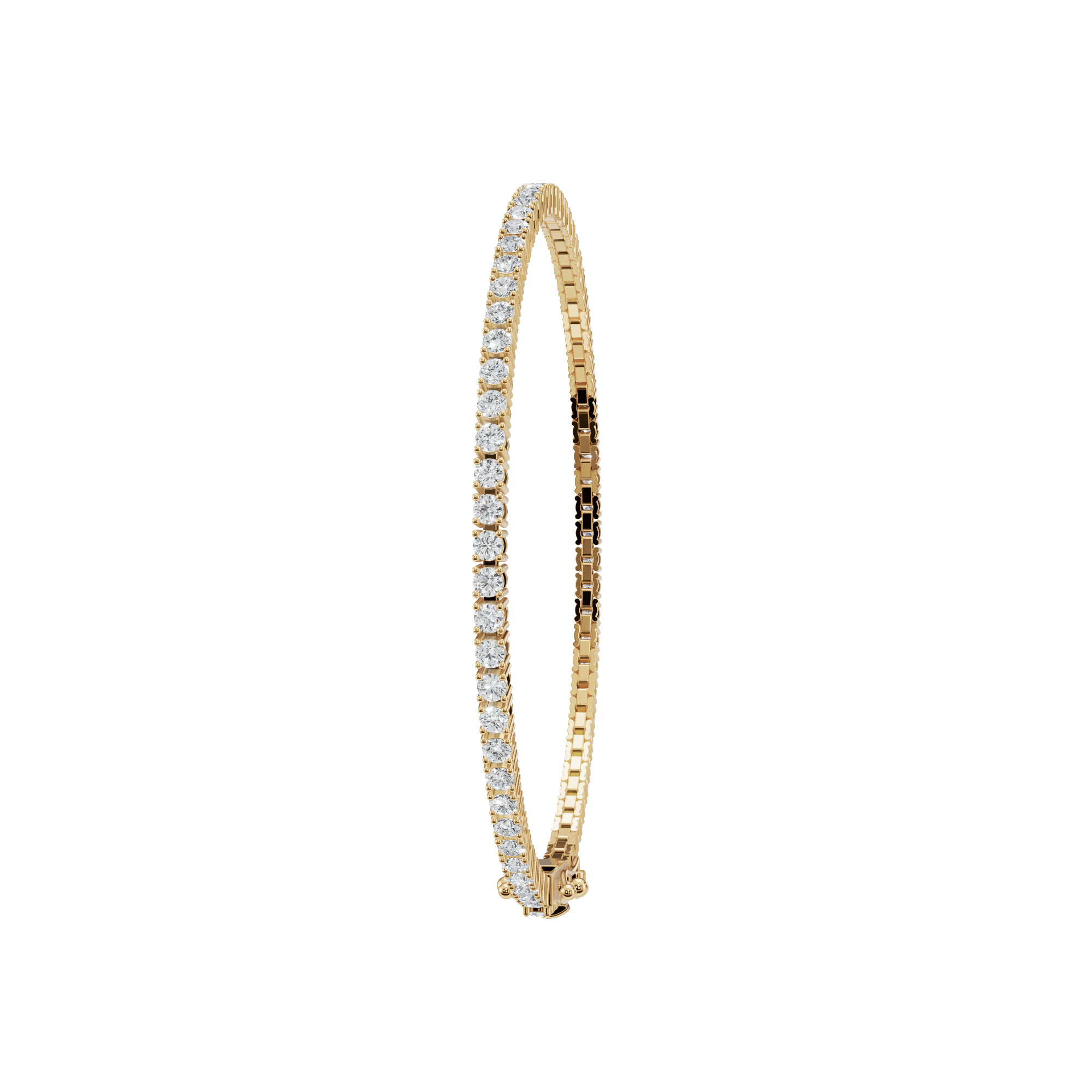 3.20 CTW Marquise Diamond Tennis Bracelet in Solid Gold for Women