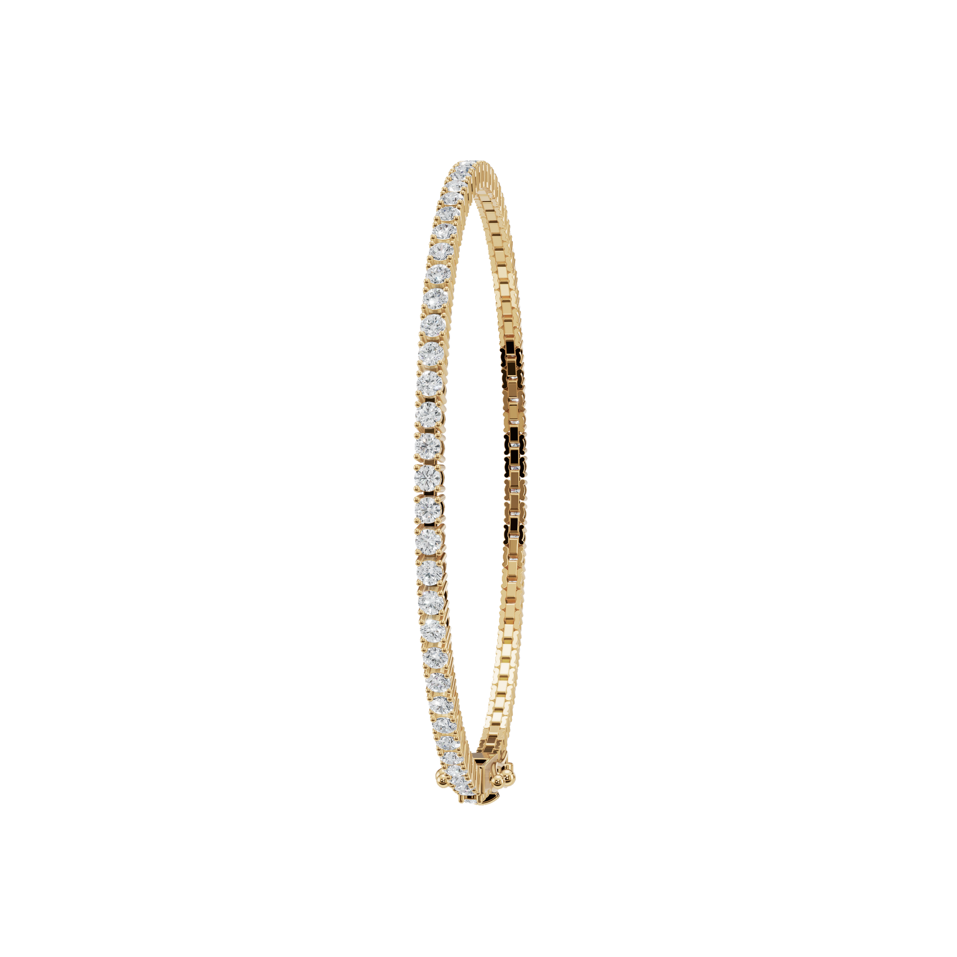 3.20 CTW Marquise Diamond Tennis Bracelet in Solid Gold for Women