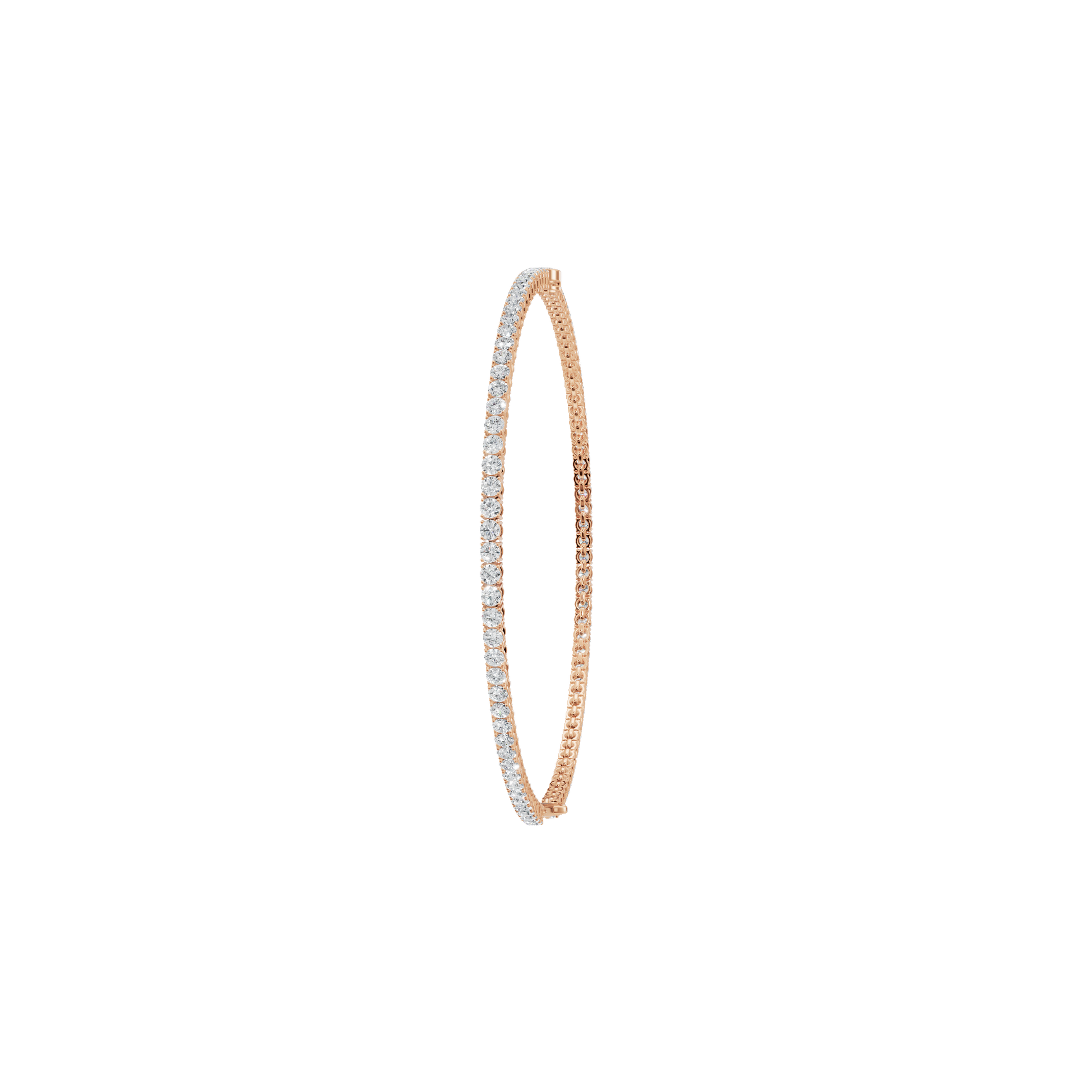 1.53 Ctw Round Diamond Bracelet – Elegant Tennis Style in Solid Gold