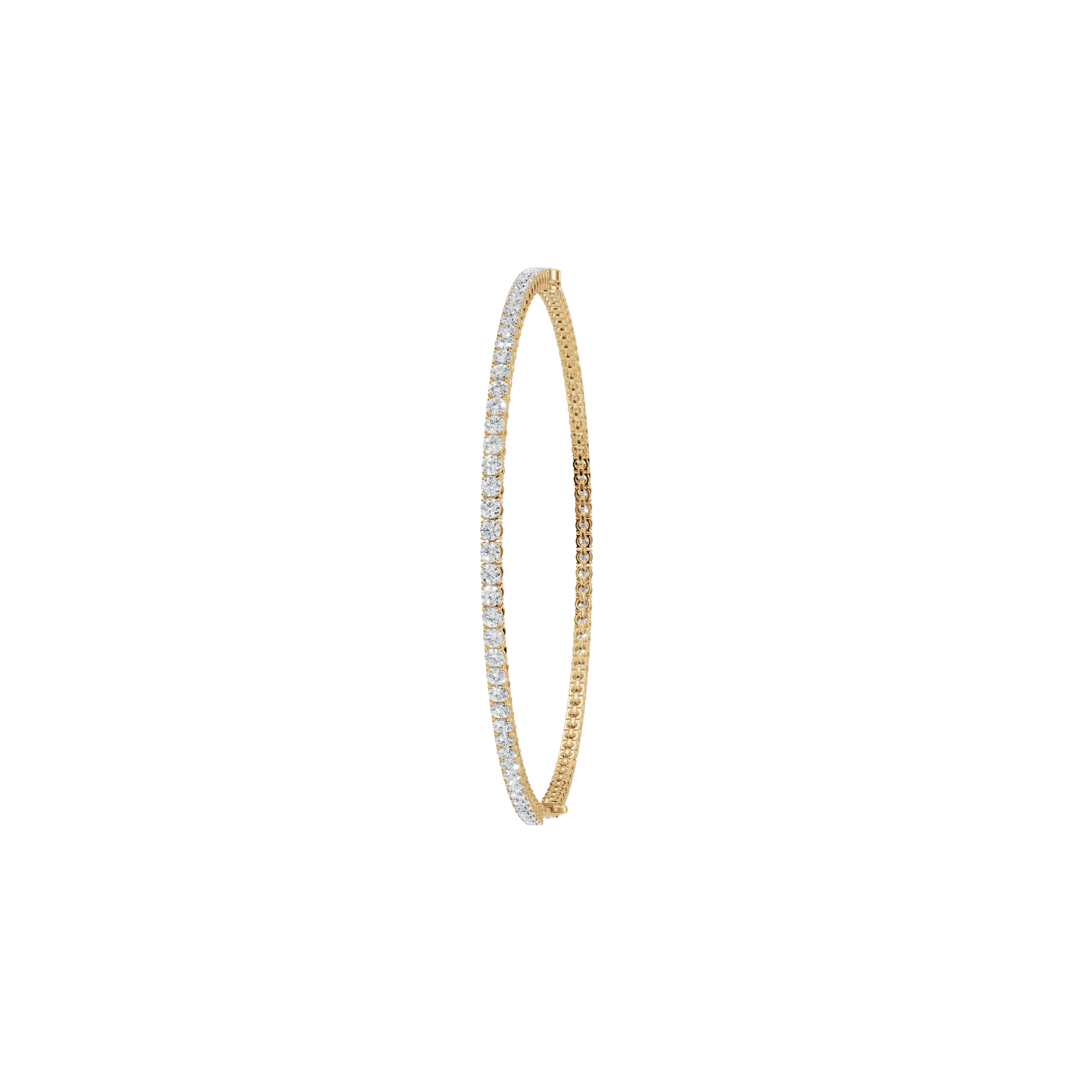 1.53 Ctw Round Diamond Bracelet – Elegant Tennis Style in Solid Gold