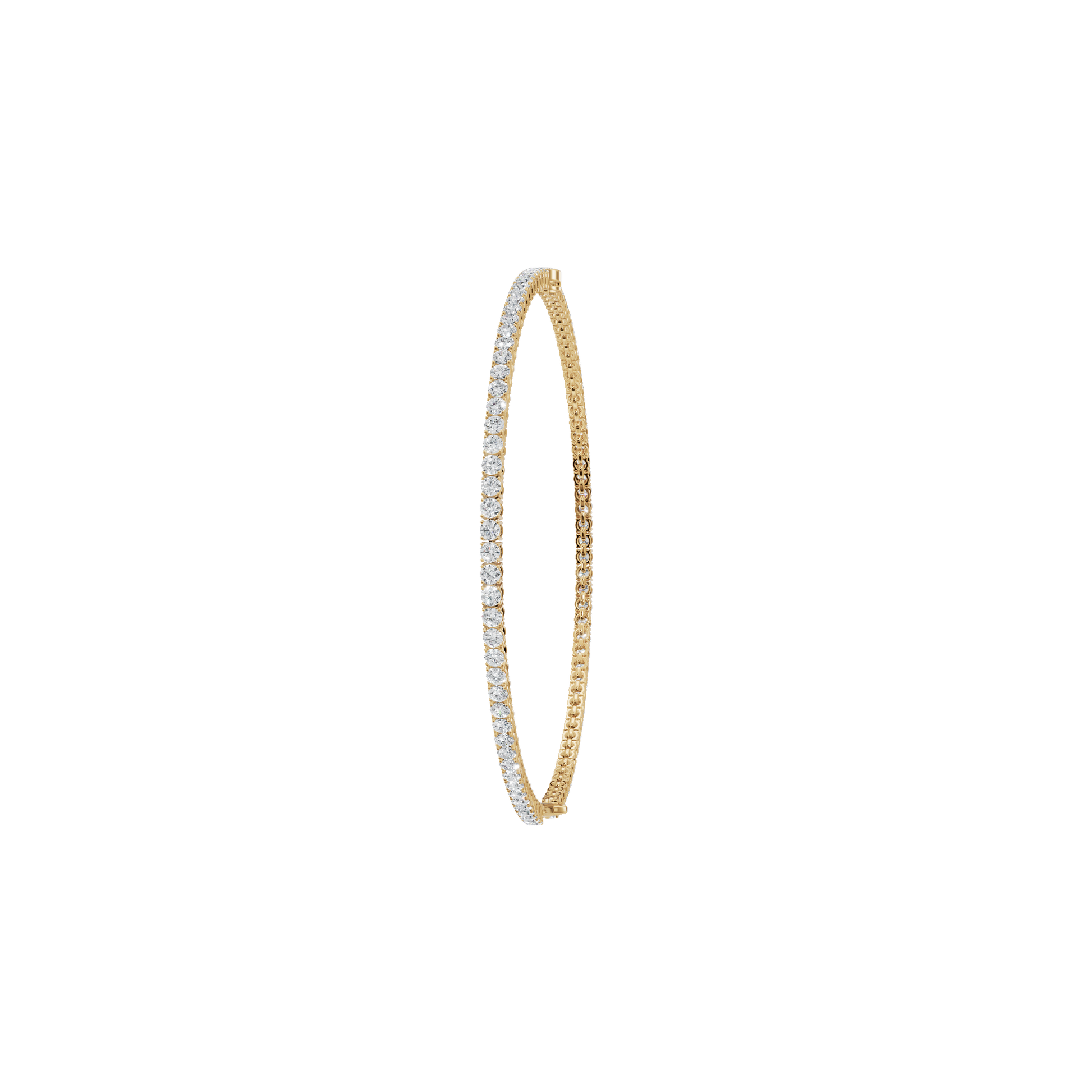 1.53 Ctw Round Diamond Bracelet – Elegant Tennis Style in Solid Gold