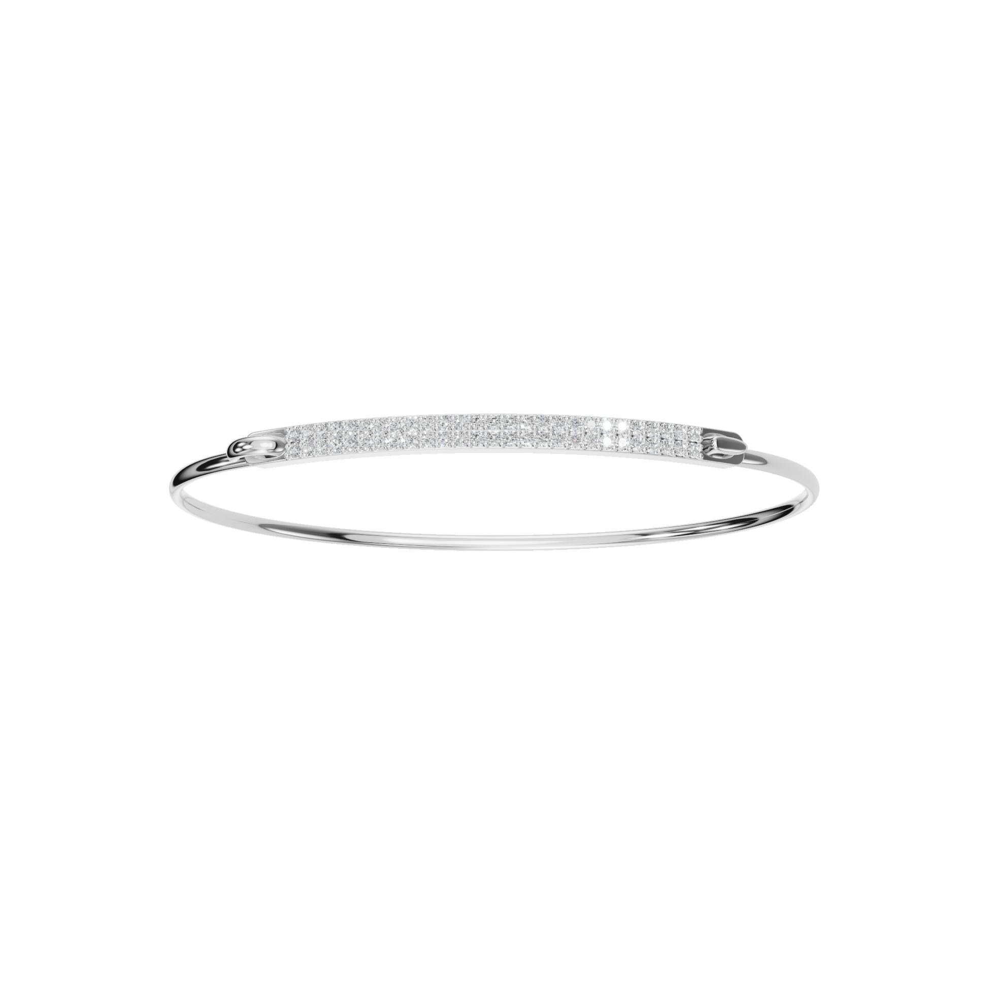 Celeste Diamond Gold Bangle – Minimal Luxury Valentine’s Day Gift for Her