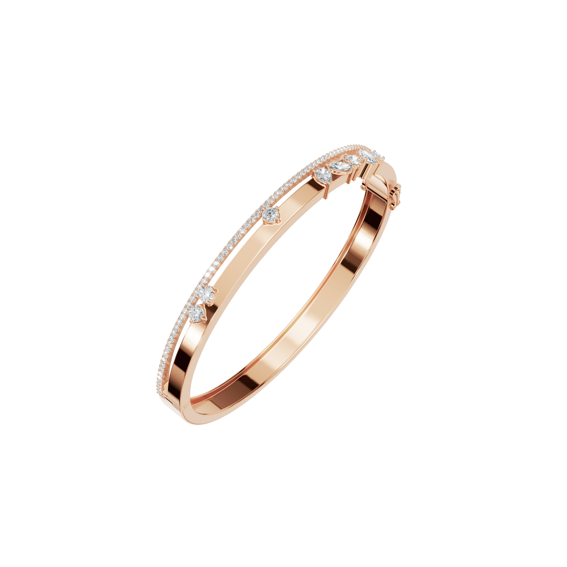 Luxury Diamond Pave Gold Bracelet – Summer Festival Jewelry