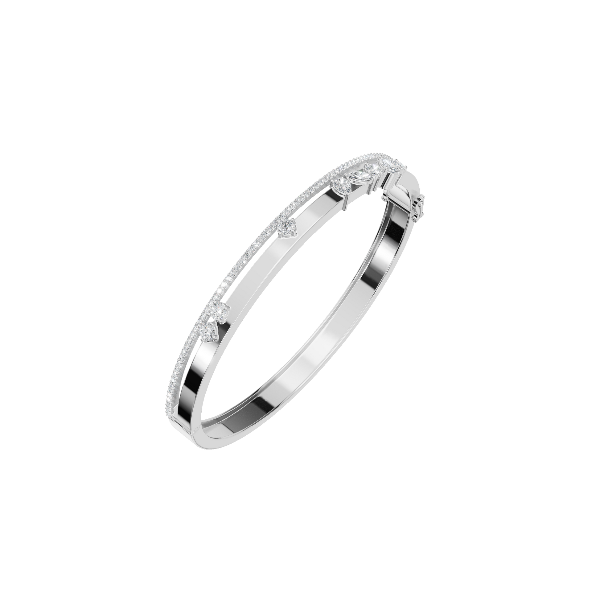 Luxury Diamond Pave Gold Bracelet – Summer Festival Jewelry