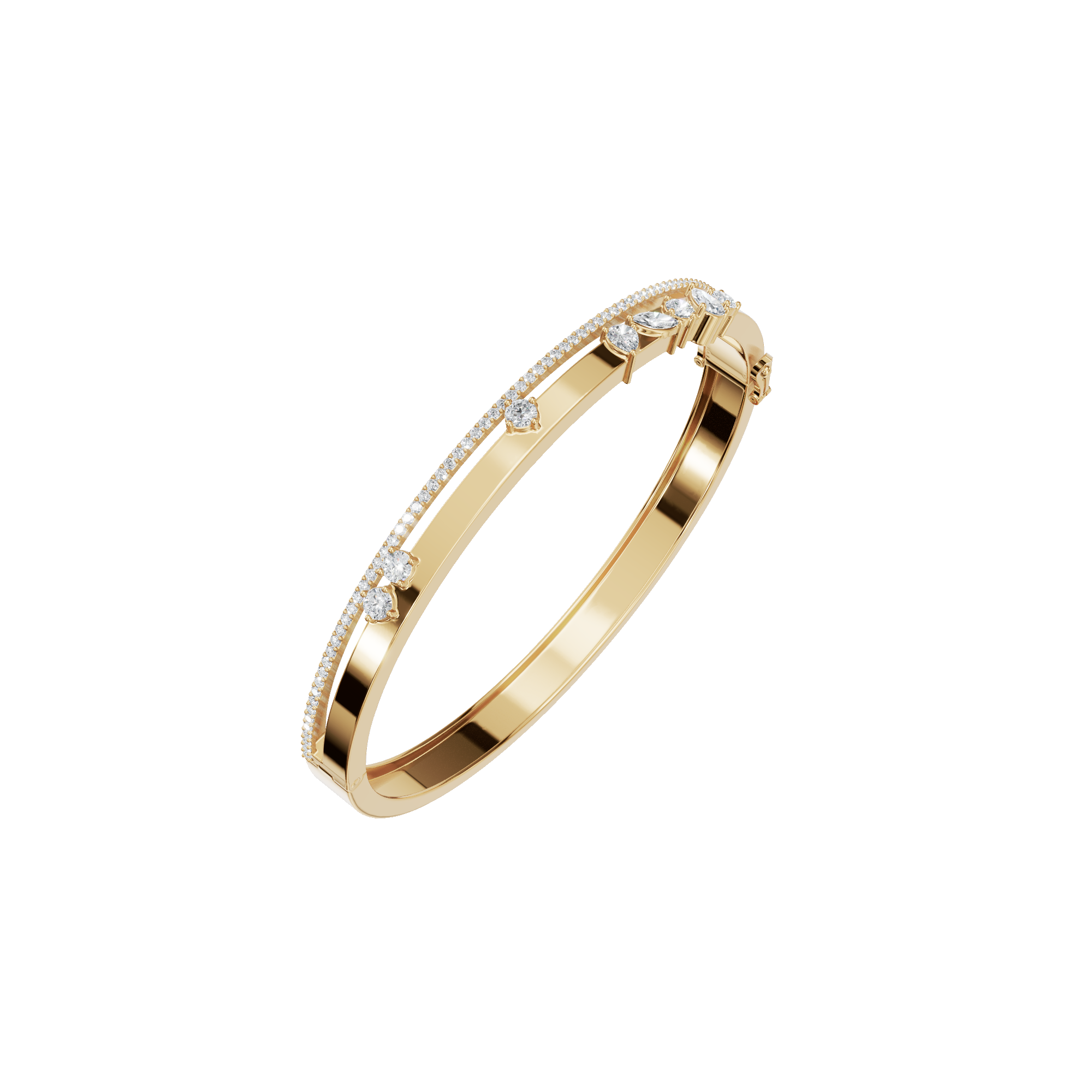 Luxury Diamond Pave Gold Bracelet – Summer Festival Jewelry