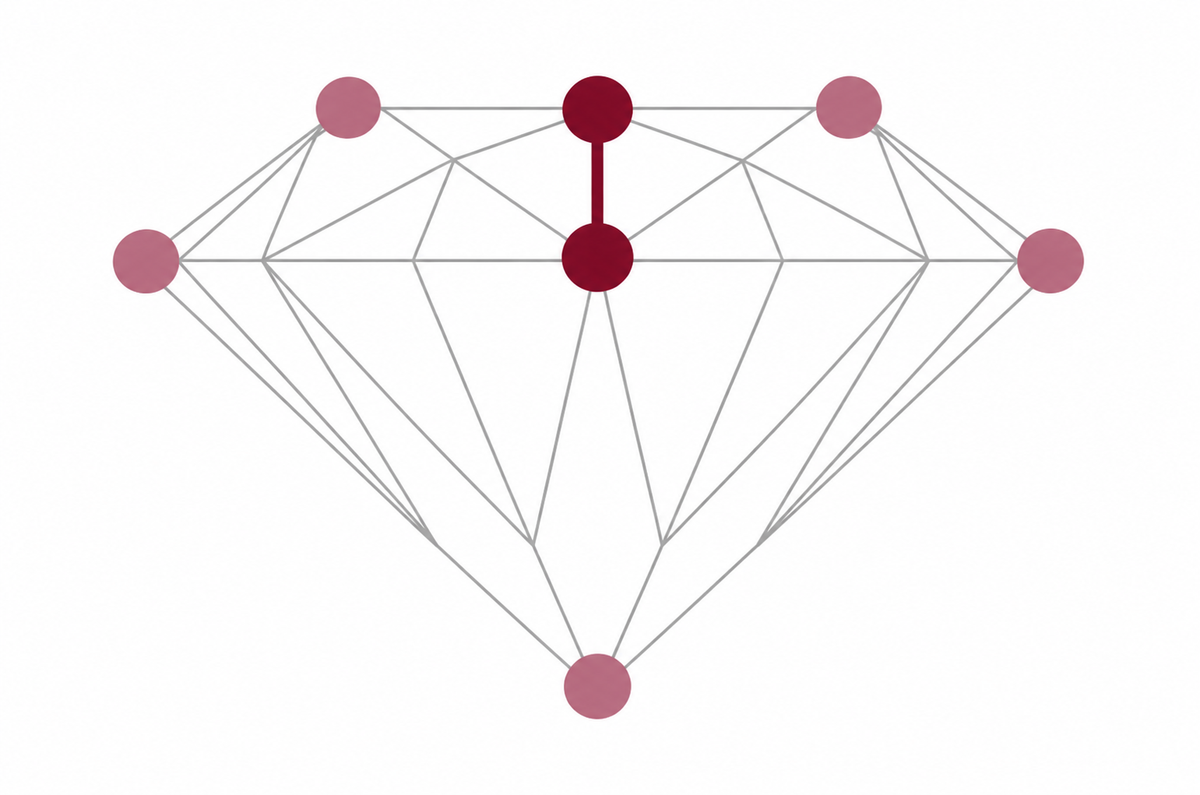 Diamond anatomy illustration
