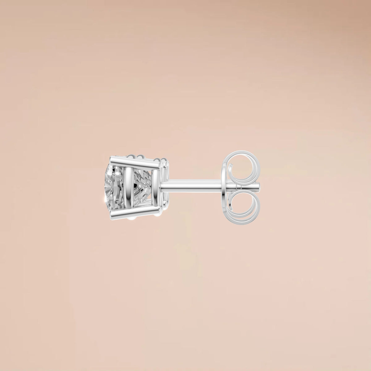 Celeste Cushion Diamond Stud Earrings Classic Prong Set