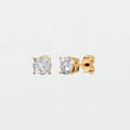 Celeste Cushion Diamond Stud Earrings Classic Prong Set