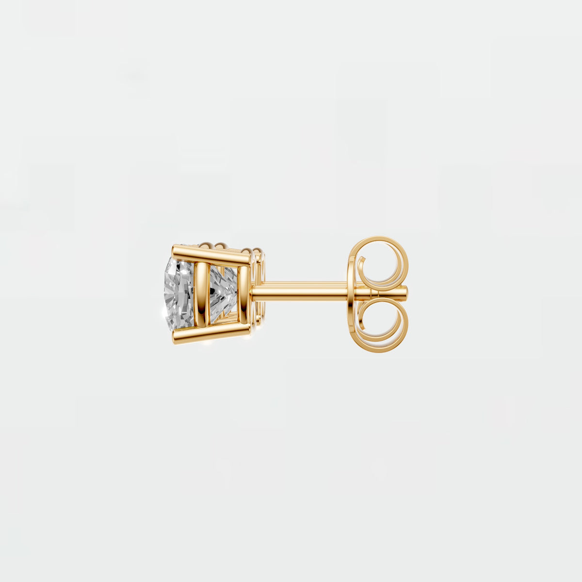 Celeste Cushion Diamond Stud Earrings Classic Prong Set