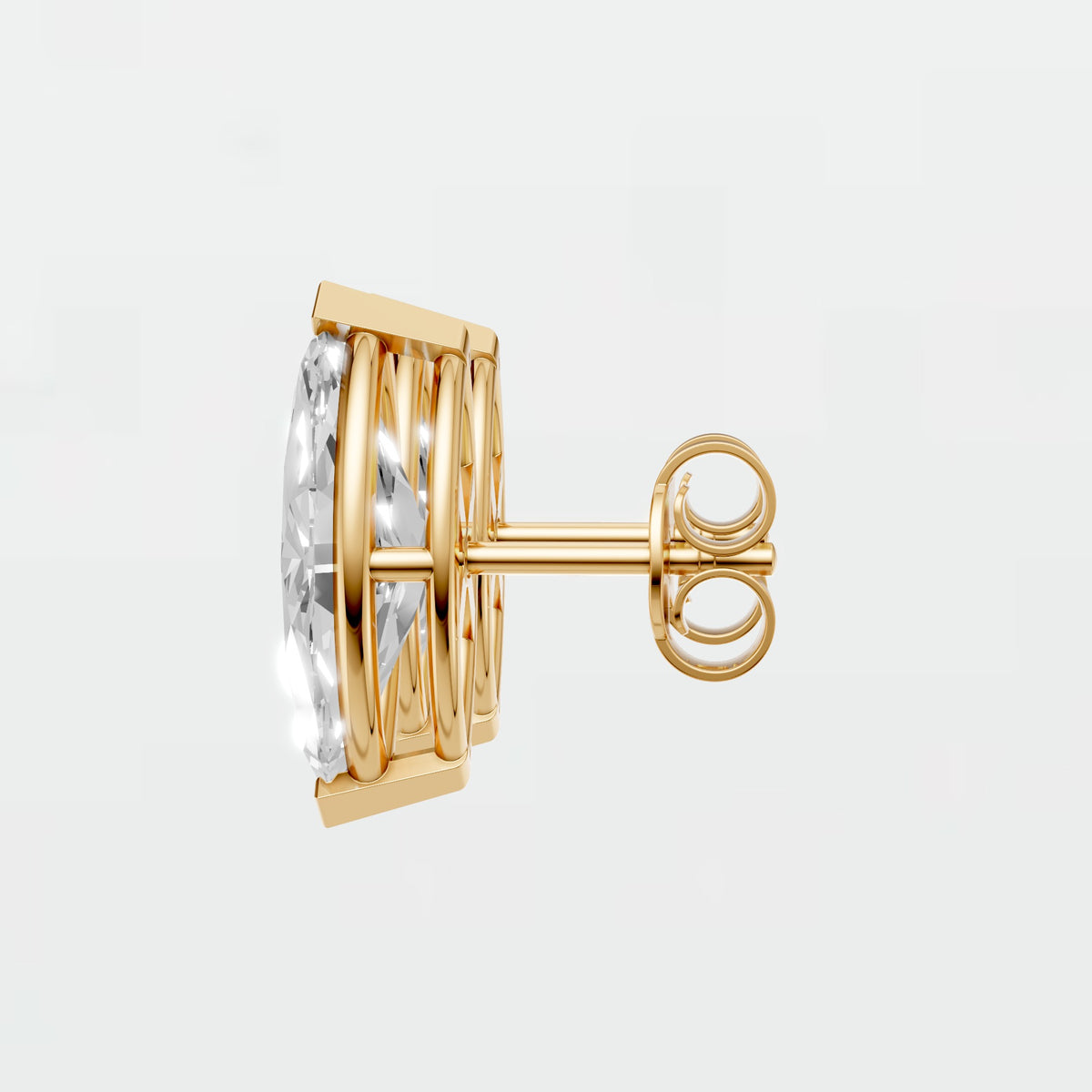 Nova Marquise Diamond Solitaire Stud Earrings